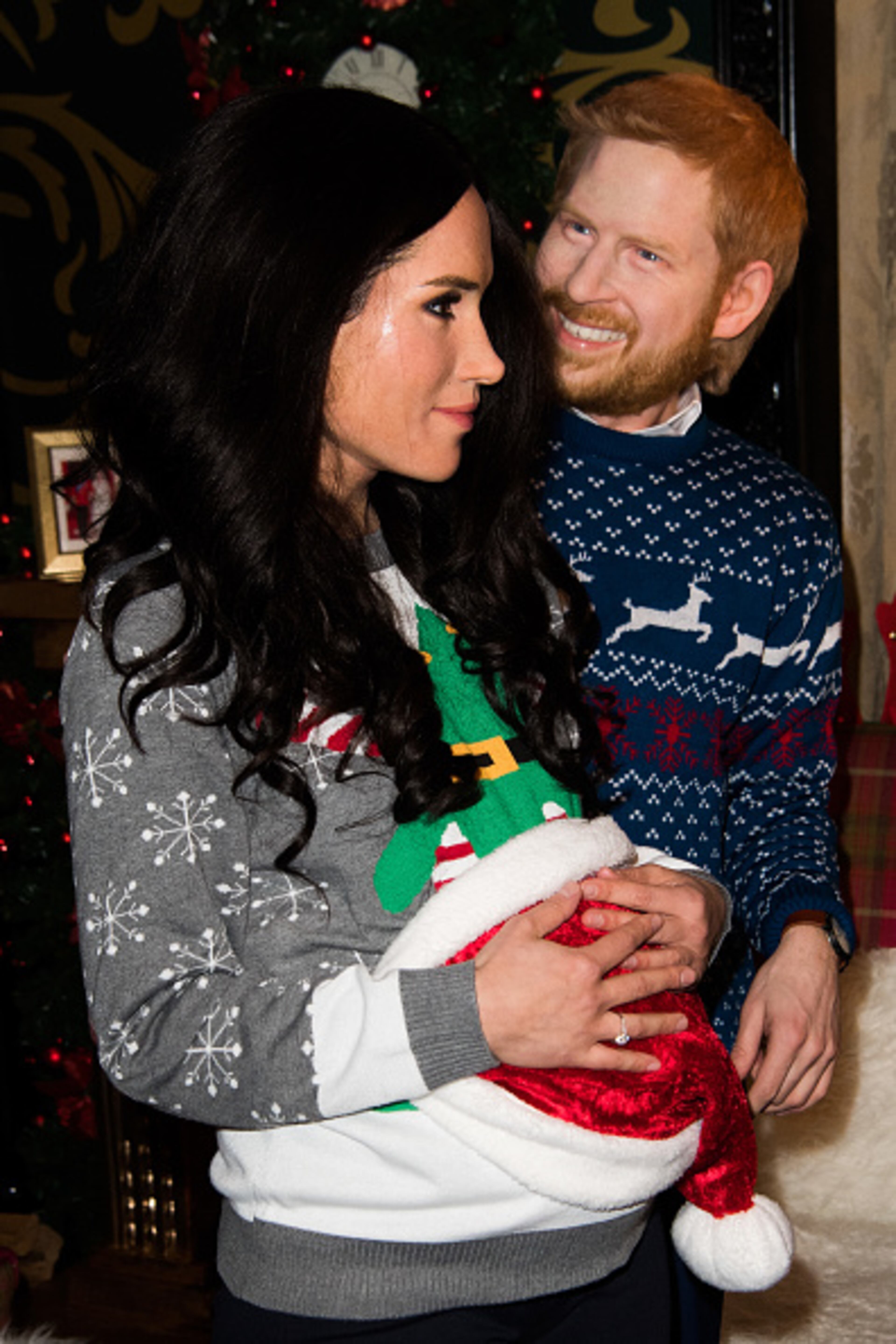 Live-Figures Of The Duke & Duchess Of Sussex are shown at Madame Tussauds on December 11, 2018 in Berlin, Germany. (Photo by Matthias Nareyek/Getty Images)