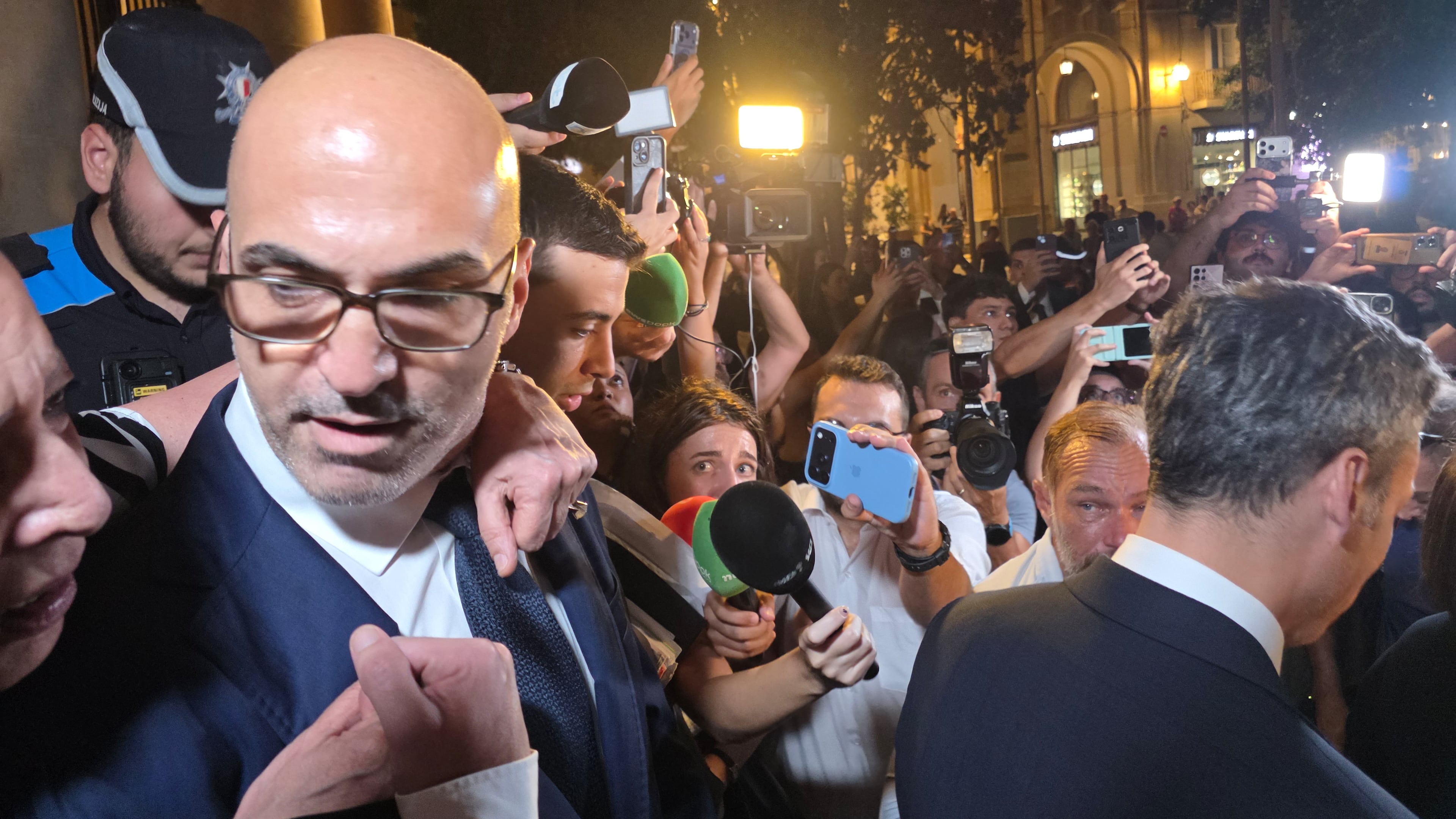 Maltese businessman Yorgen Fenech exits the courthouse after being acquitted of ordering the 2017 car bomb killing of investigative journalist Daphne Caruana Galizia in Valletta, Malta, Wednesday, Sept. 2, 2026. (AP Photo/Kevin Schembri Orland)WLD