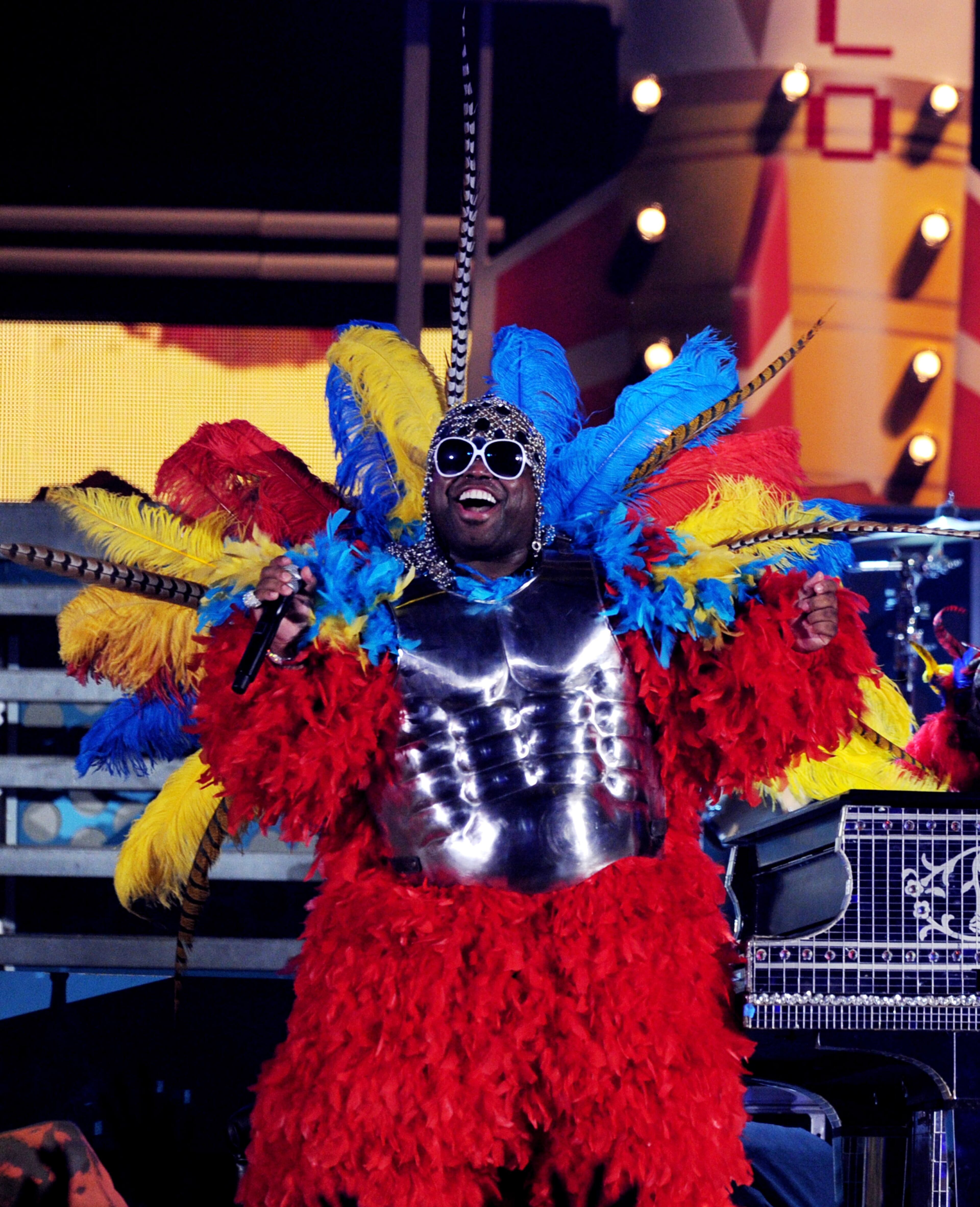 Singer Cee Lo Green performs onstage during the 53rd Annual GRAMMY Awards held at Staples Center on February 13, 2011 in Los Angeles, California.