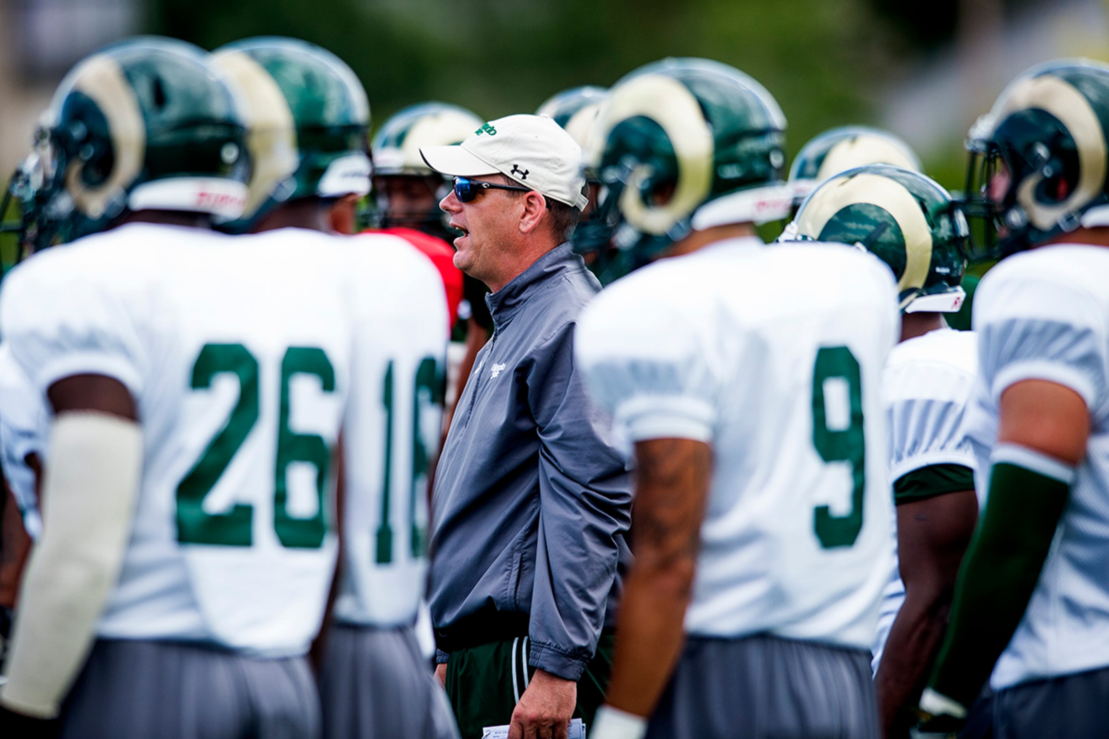 Colorado State's new head coach is Mike Bobo, the former UGA offensive coordinator. Bobo brought a few of his former UGA staff members with him to Colorado State.