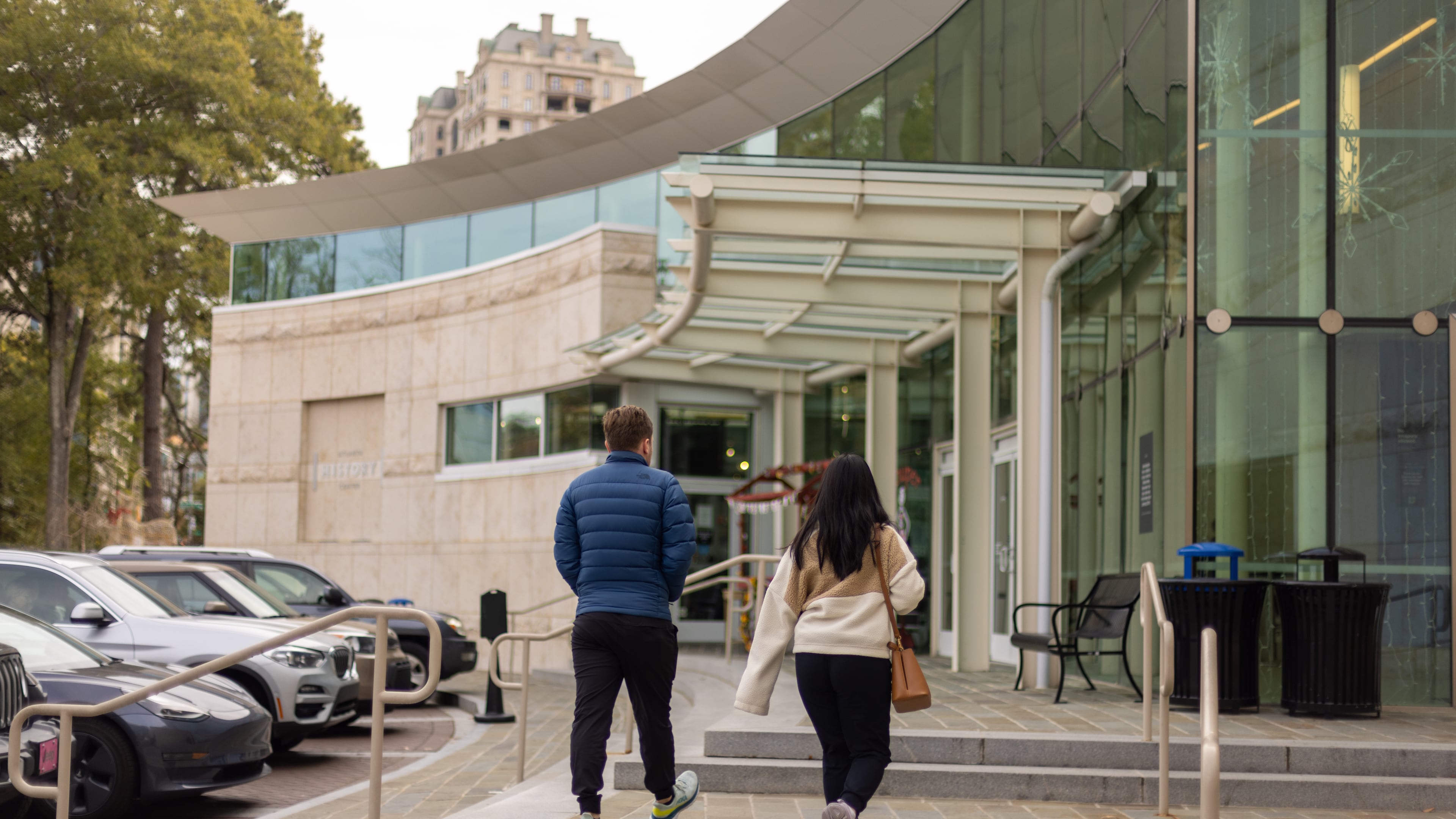 People walking at Atlanta History Center on November 20, 2022.