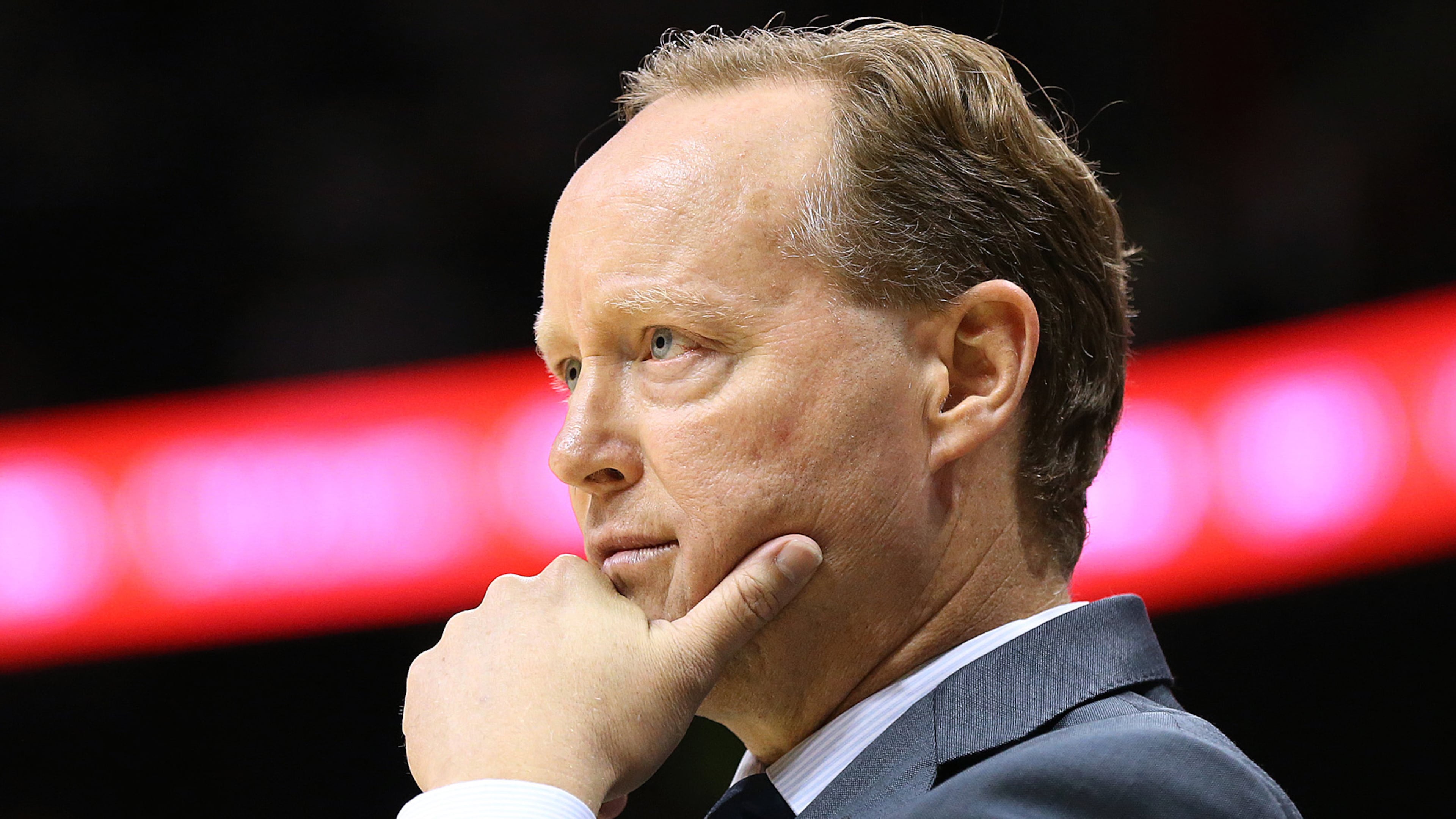 Hawks head coach Mike Budenholzer during the fourth period in the home opener against the Wizards in their NBA basketball game at Philips Arena on Thursday, Oct. 27, 2016, in Atlanta. Curtis Compton /ccompton@ajc.com