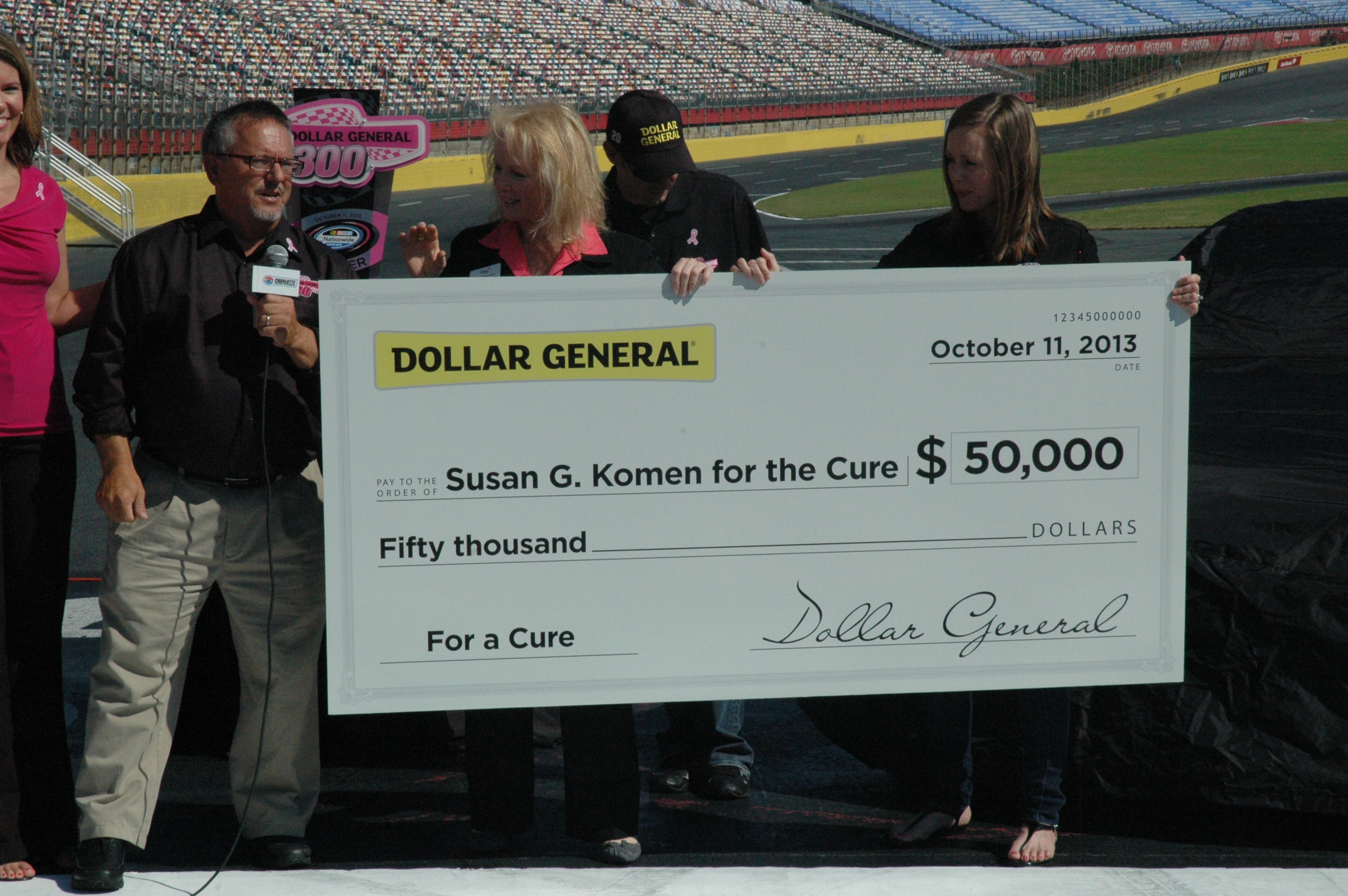 On Tuesday morning, NASCAR drivers Matt Kenseth, Brian Vickers and Elliot Sadler teamed up with breast cancer survivors to paint the pit wall at Charlotte Motor Speedway pink in honor of breast cancer awareness.