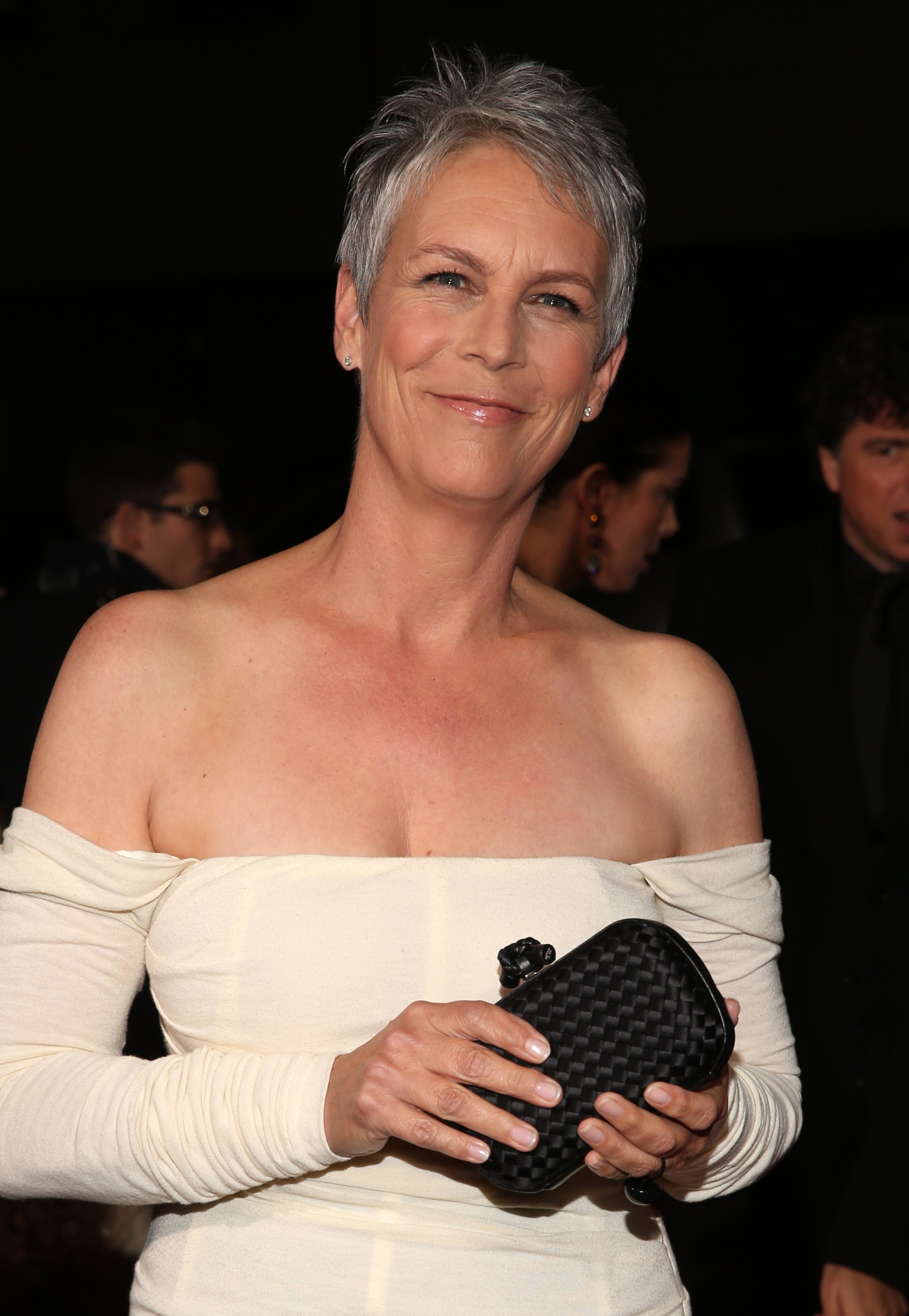 BEVERLY HILLS, CA - NOVEMBER 20: Actress Jamie Lee Curtis arrives at the premiere of Fox Searchlight Pictures' "Hitchcock" at the Academy of Motion Picture Arts and Sciences Samuel Goldwyn Theater on November 20, 2012 in Beverly Hills, California. (Photo by Christopher Polk/Getty Images)