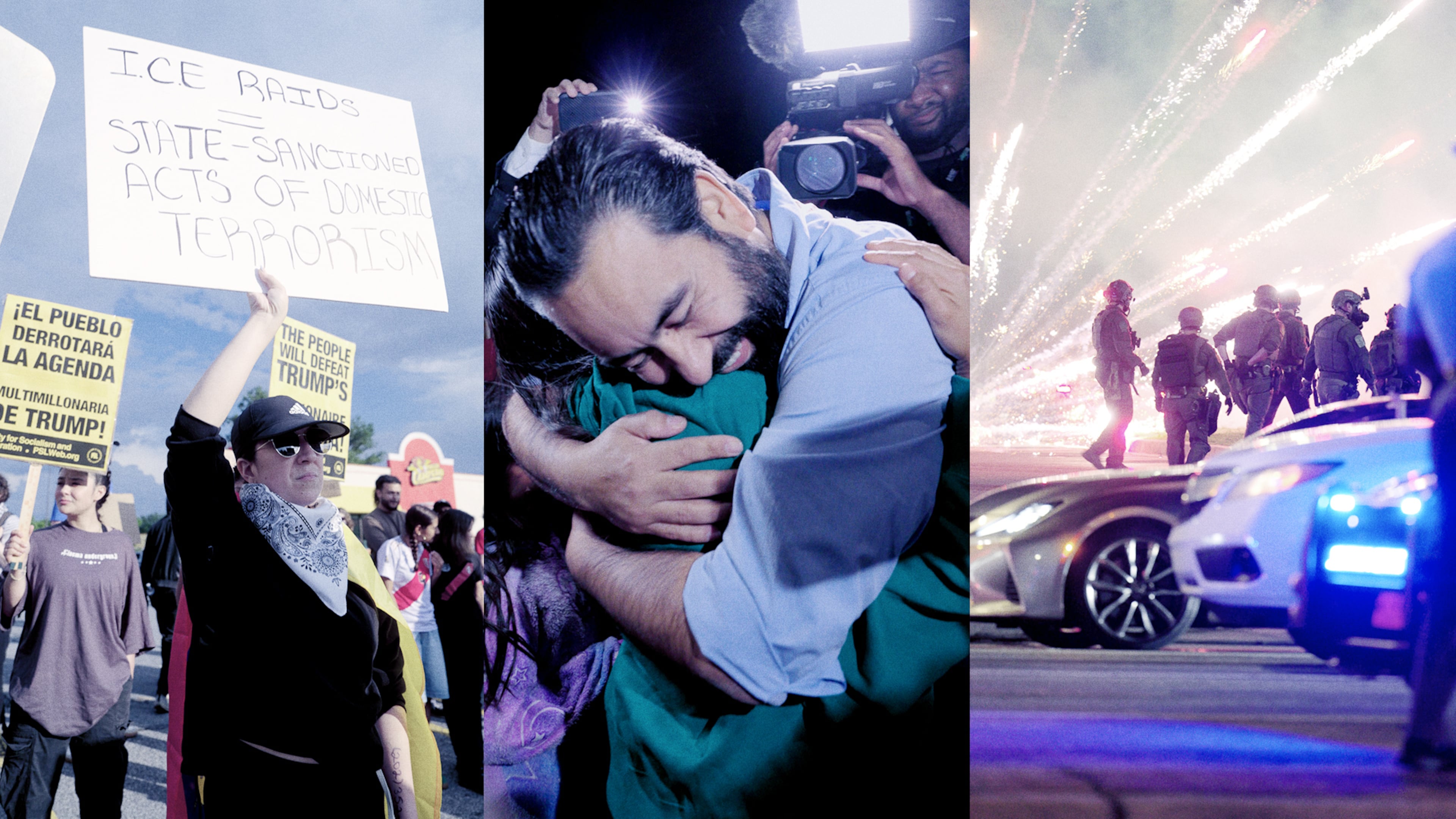 Stills from "ICE Sweeps Georgia" Peabody Win