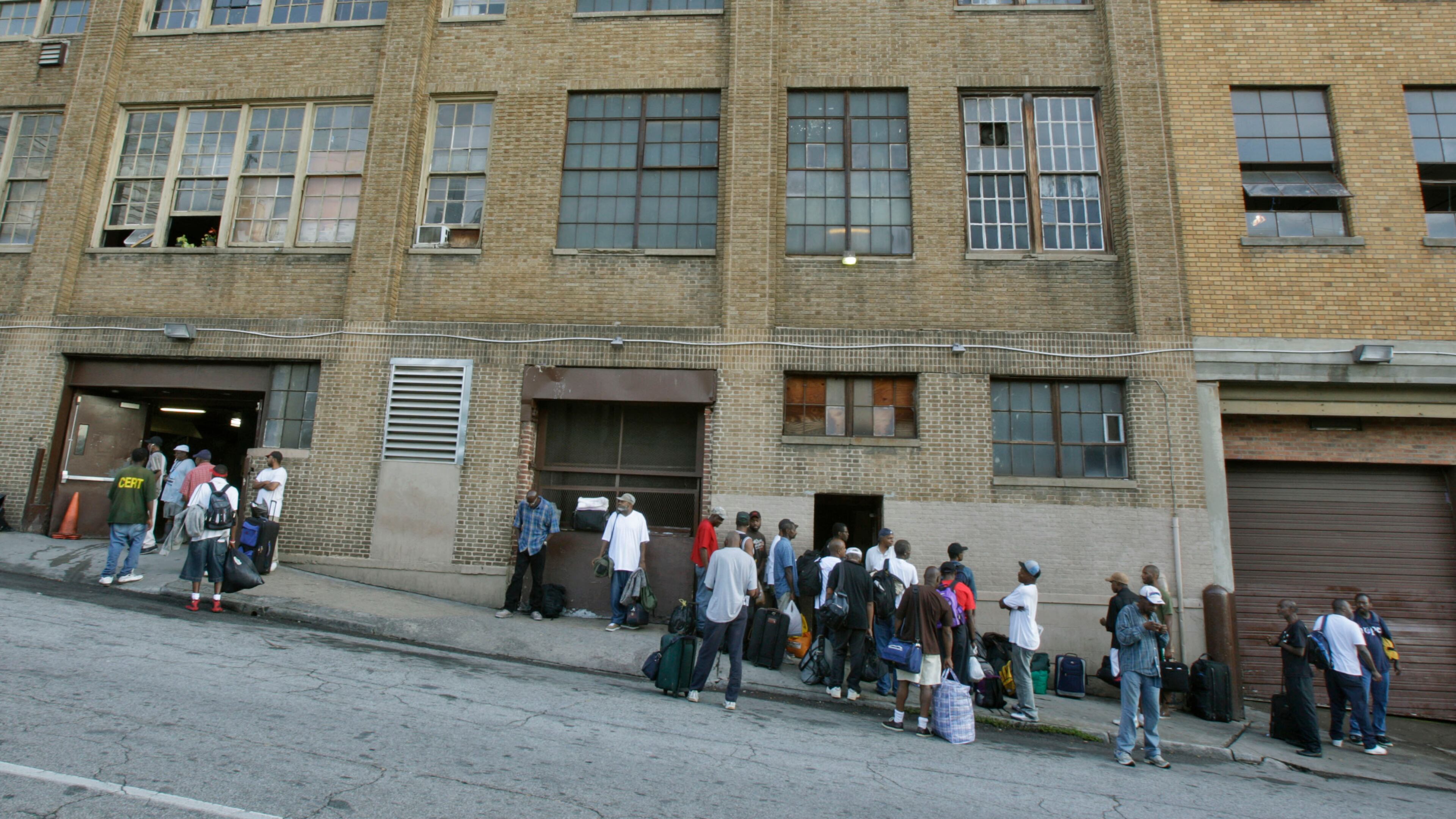 Atlanta city leaders are working on a plan to keep residents of the Peachtree Pine shelter from being displaced. AJC file photo