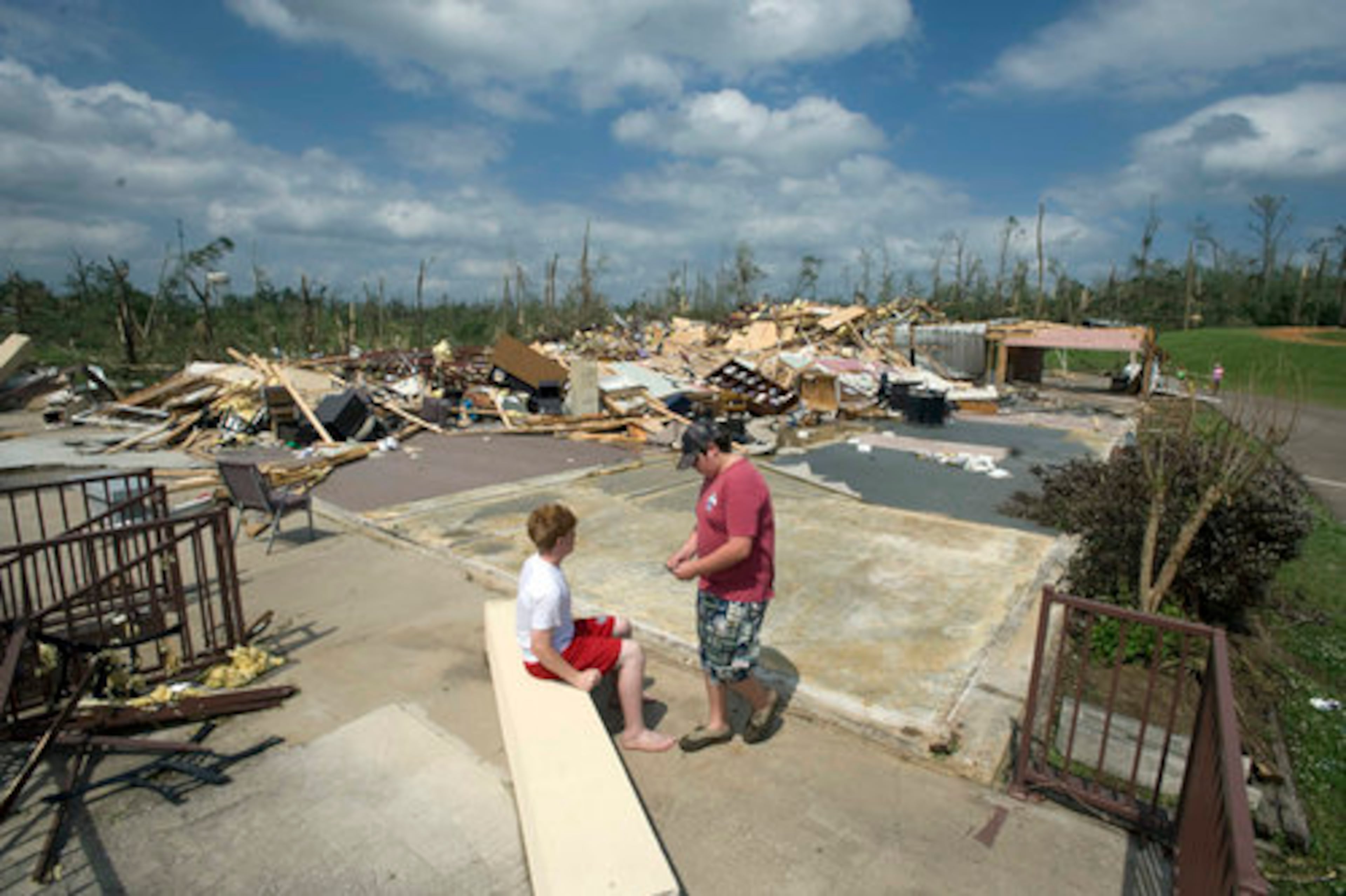 April 22-24, Southeastern U.S. - Tornadoes cut through the Southern United States over a few days, causing massive destruction in parts of Mississippi and Alabama. The outbreak was responsible for at least 10 deaths, all in Mississippi.
