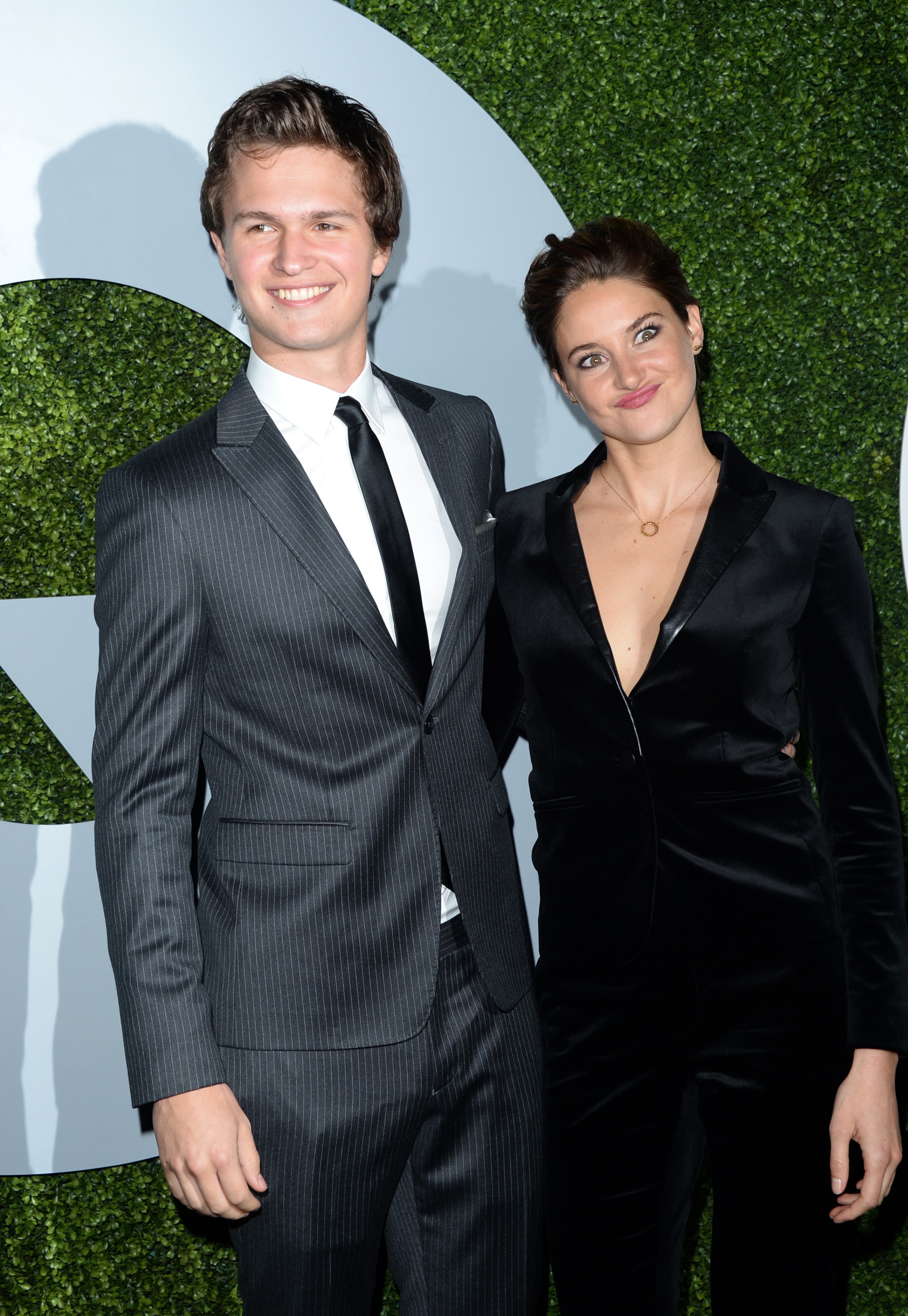 Actor Ansel Elgort (L) and actress Shailene Woodley attend the 2014 GQ Men Of The Year party at Chateau Marmont on December 4, 2014 in Los Angeles, California. (Photo by Jason Merritt/Getty Images for GQ)