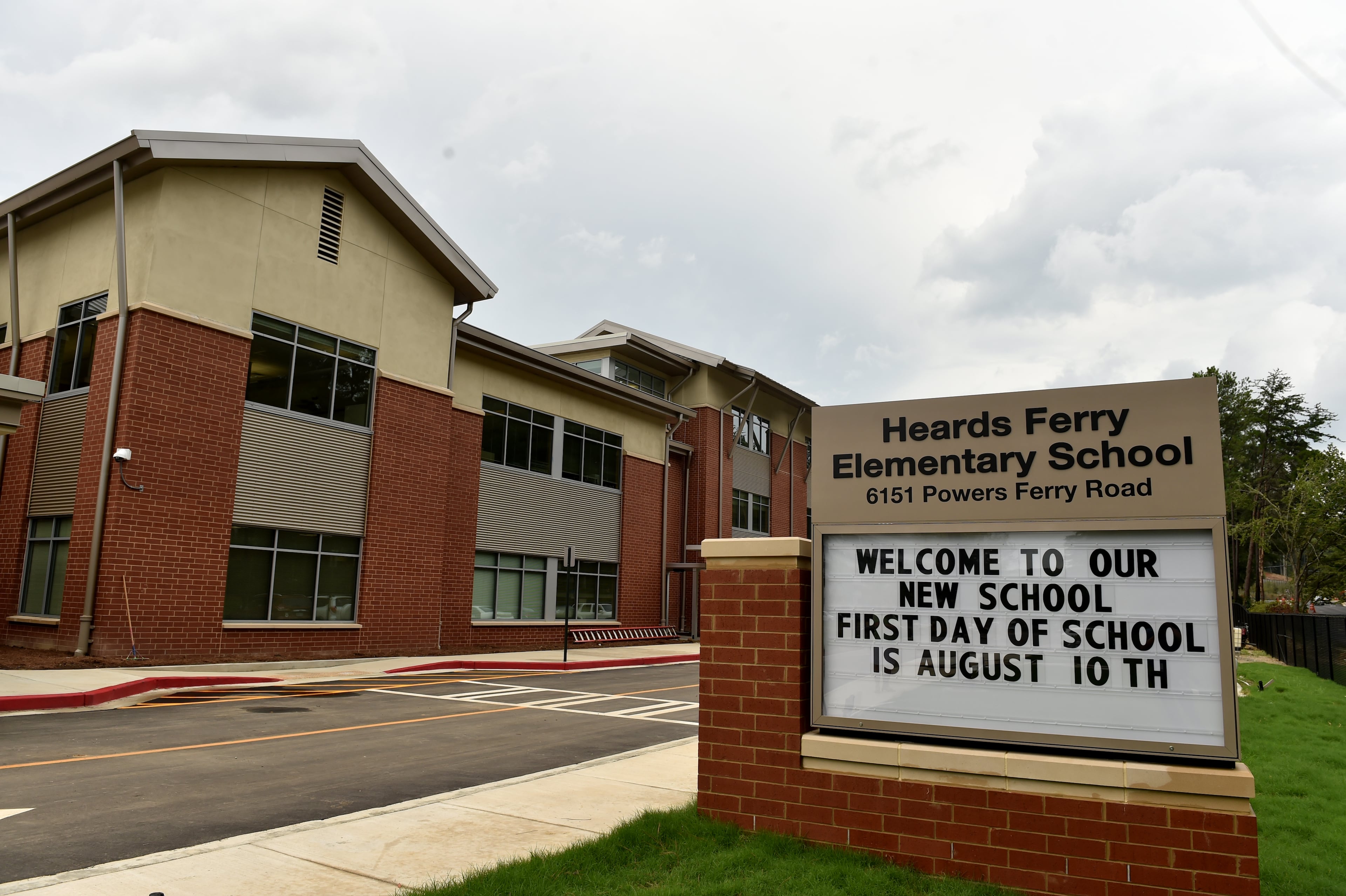 The new Heards Ferry Elementary School in Atlanta opened August 10, 2015. It's a far cry from the old elementary school model, sporting an air-conditioned gym and plenty of computer outlets in each classroom. (And speaking of cool modern schools, remember North Atlanta High?)