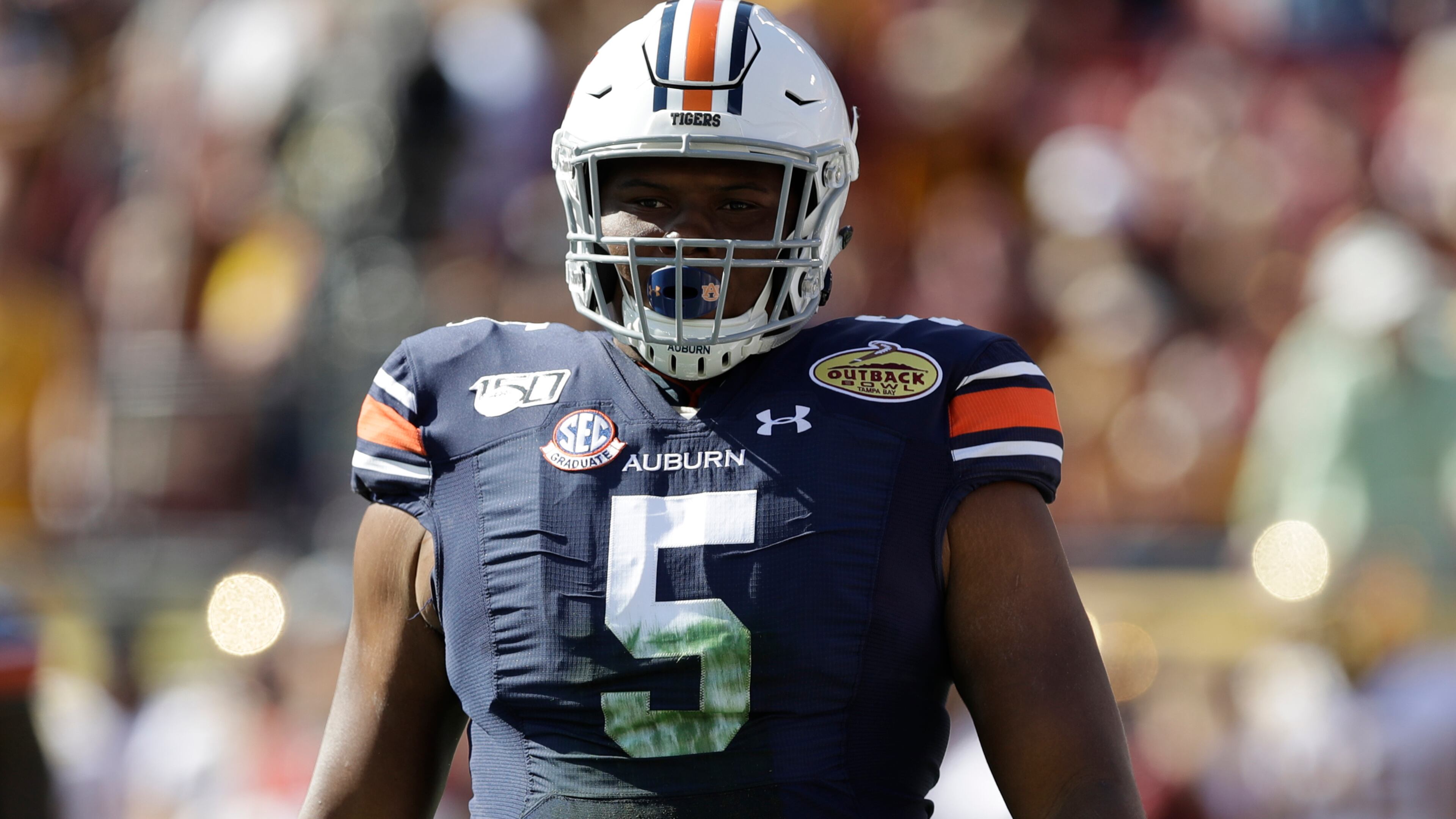 Auburn defensive tackle Derrick Brown - from Lanier, Ga. - was the fourth SEC player taken, seventh overall by the Carolina Panthers.