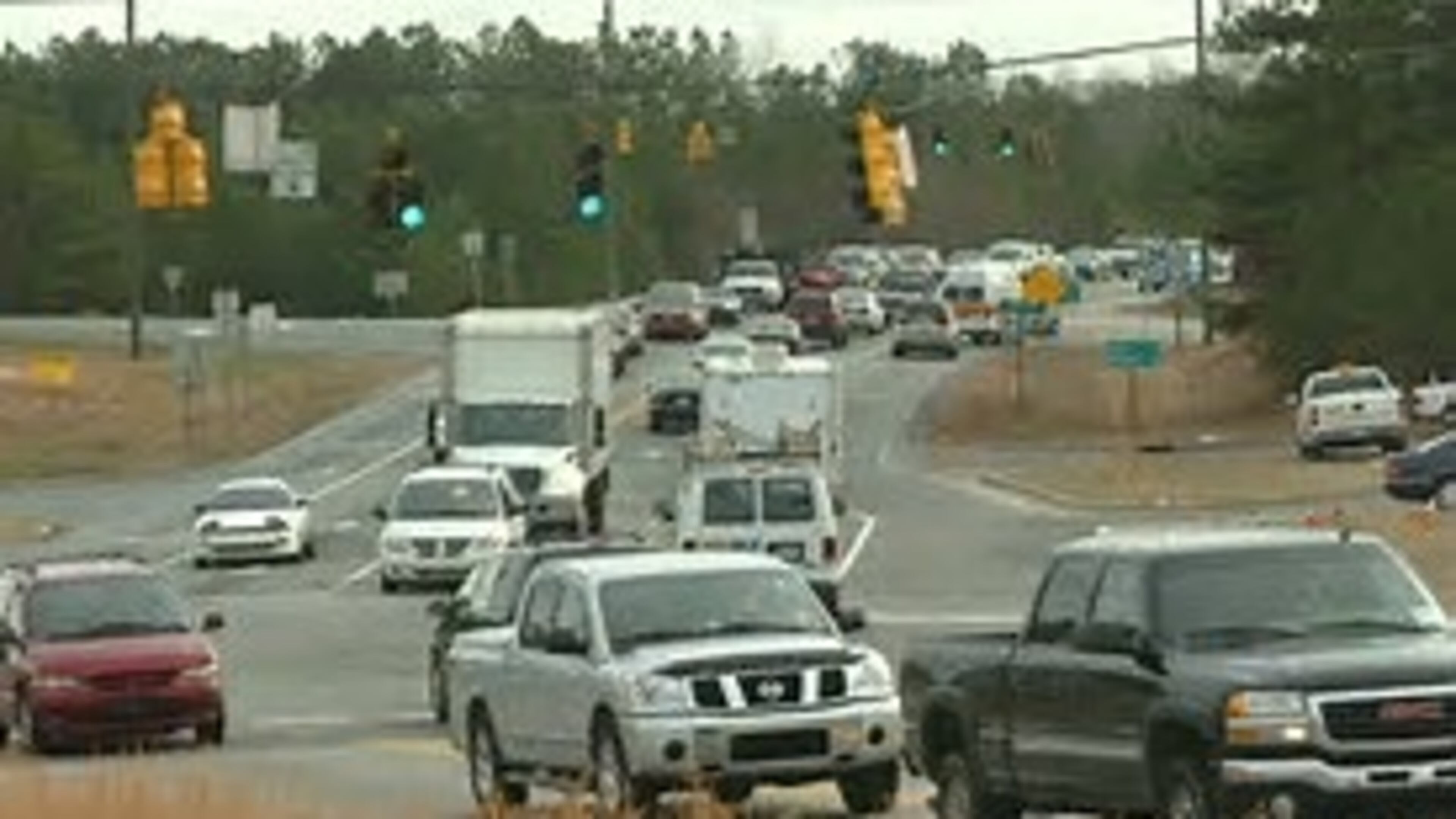 A portion of Bethelview Road in Forsyth County is being widened to four lanes.