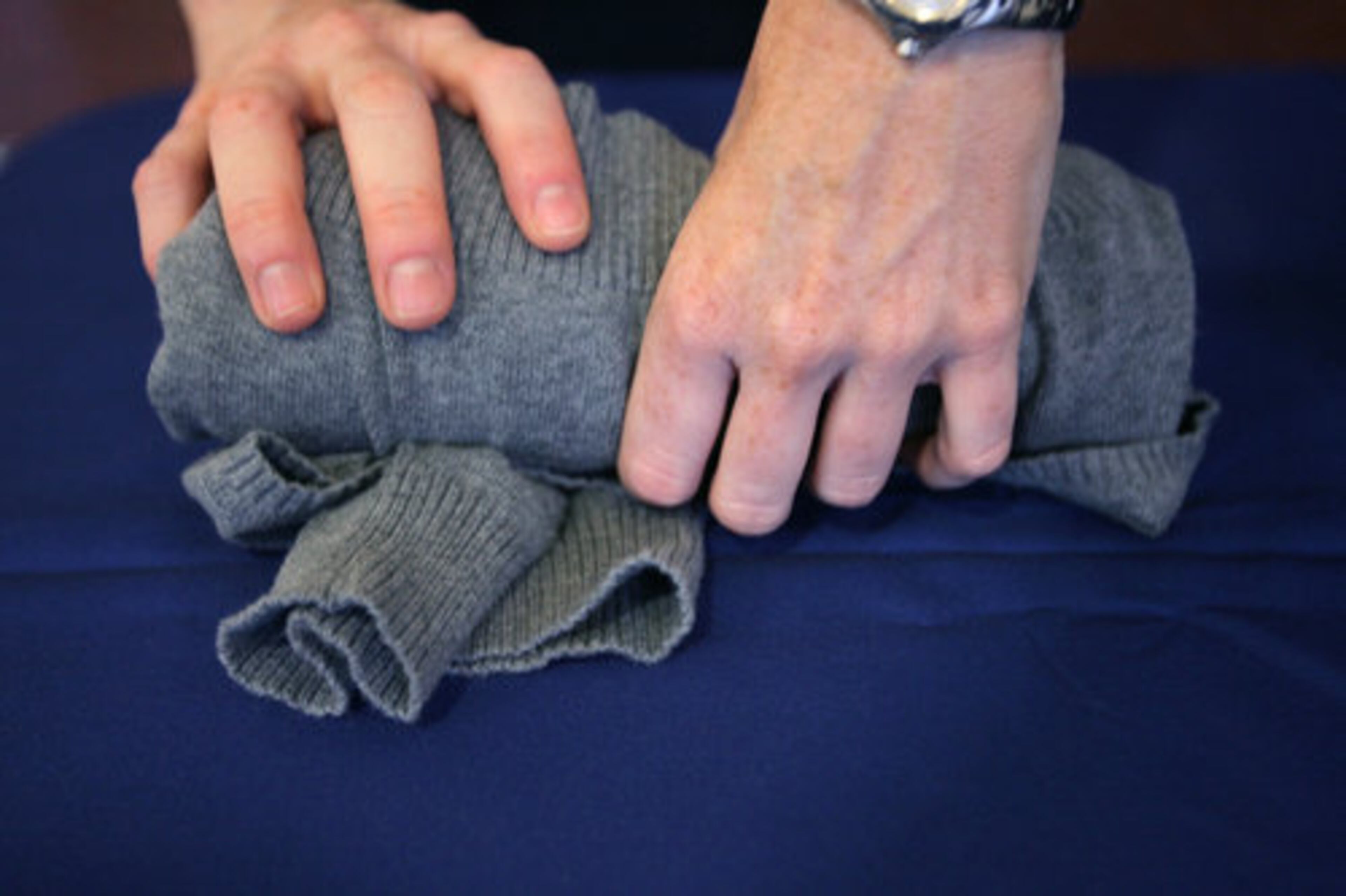 BELIEVE IT or not, rolling eliminates some of the wrinkles in packed clothes.