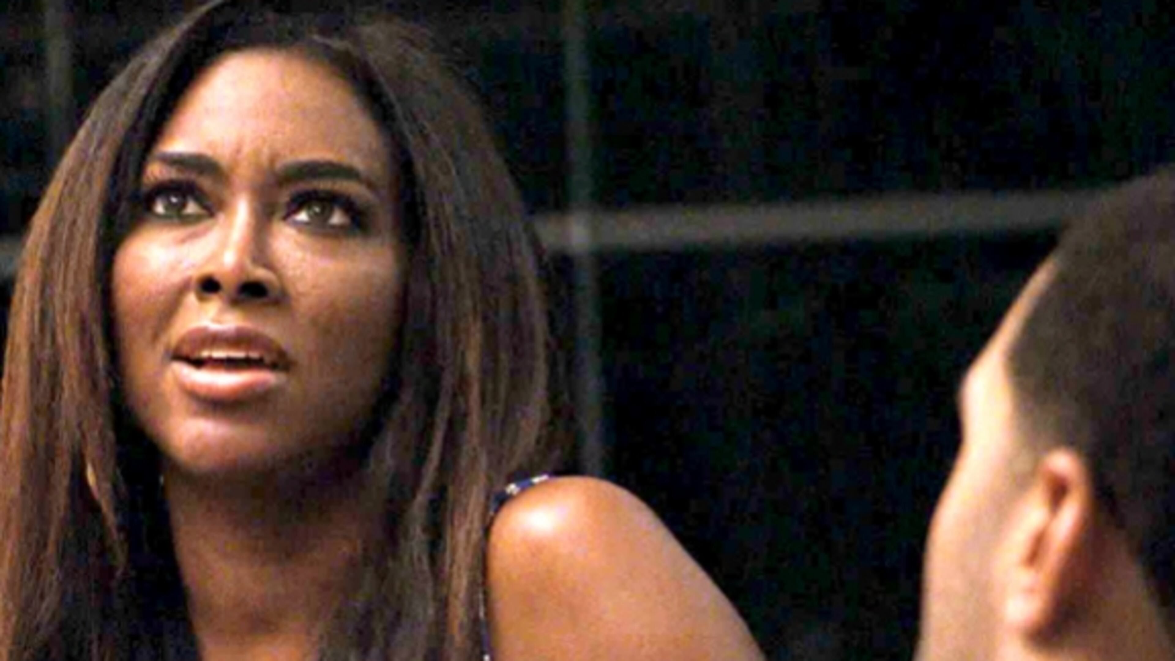 Kenya and Apollo have a heart to heart that goes nowhere. CREDIT: Bravo