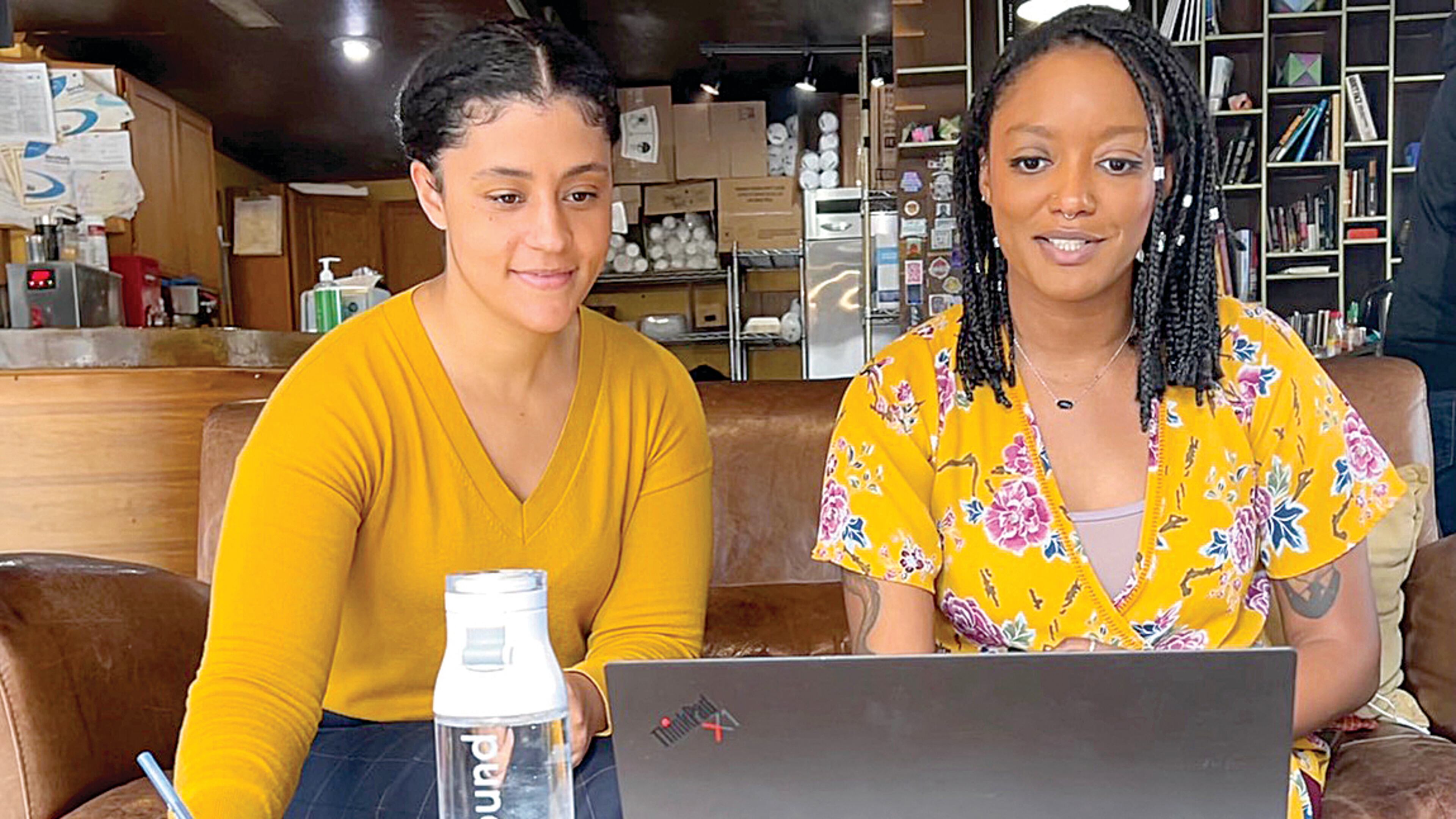 Hopebound’s founder Christina Guilbeau, left, and Programs and Operations Manager Cayla Winn. (Photo by Brian Cornelius II)