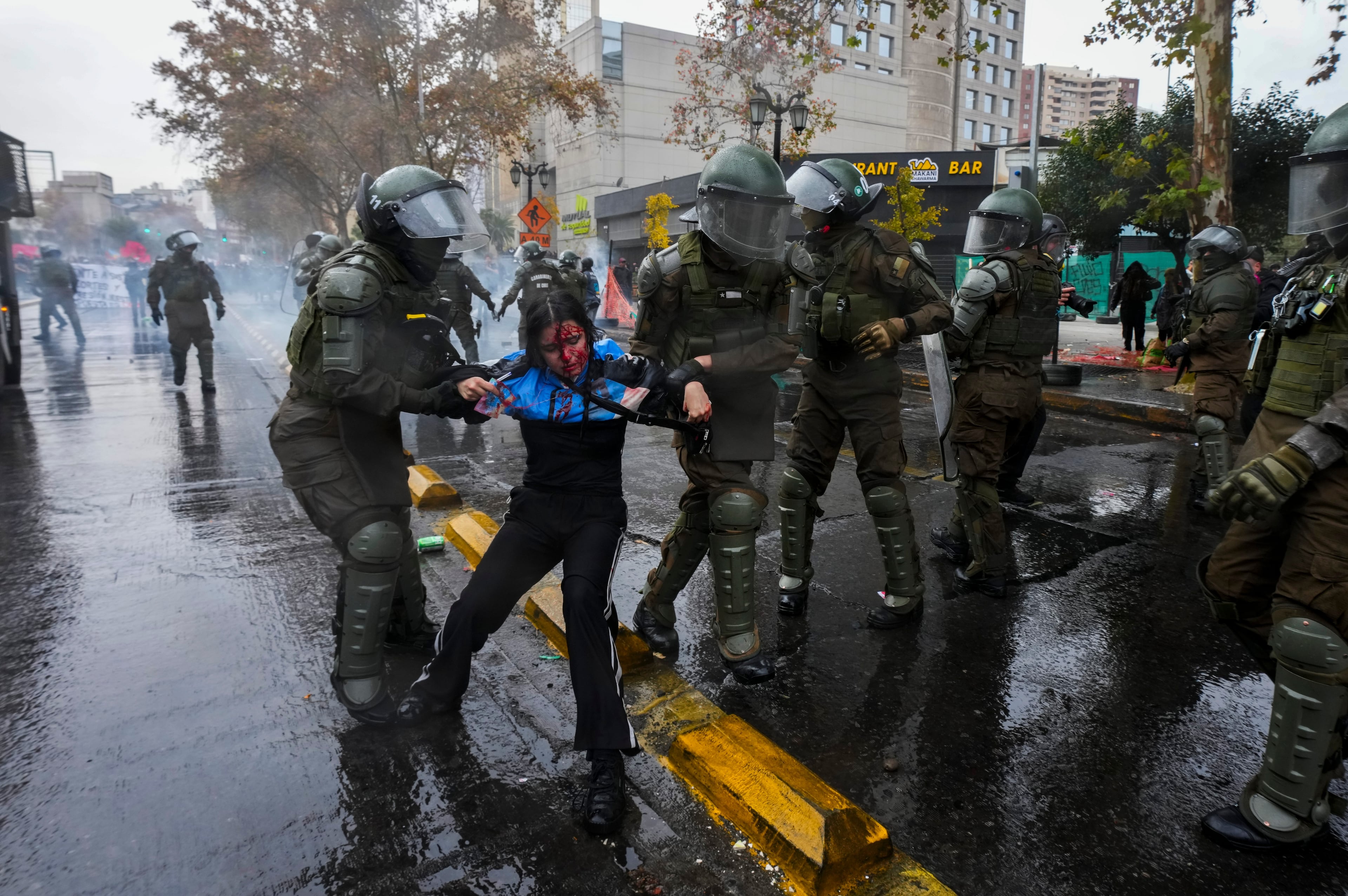 APTOPIX Chile Students Protest