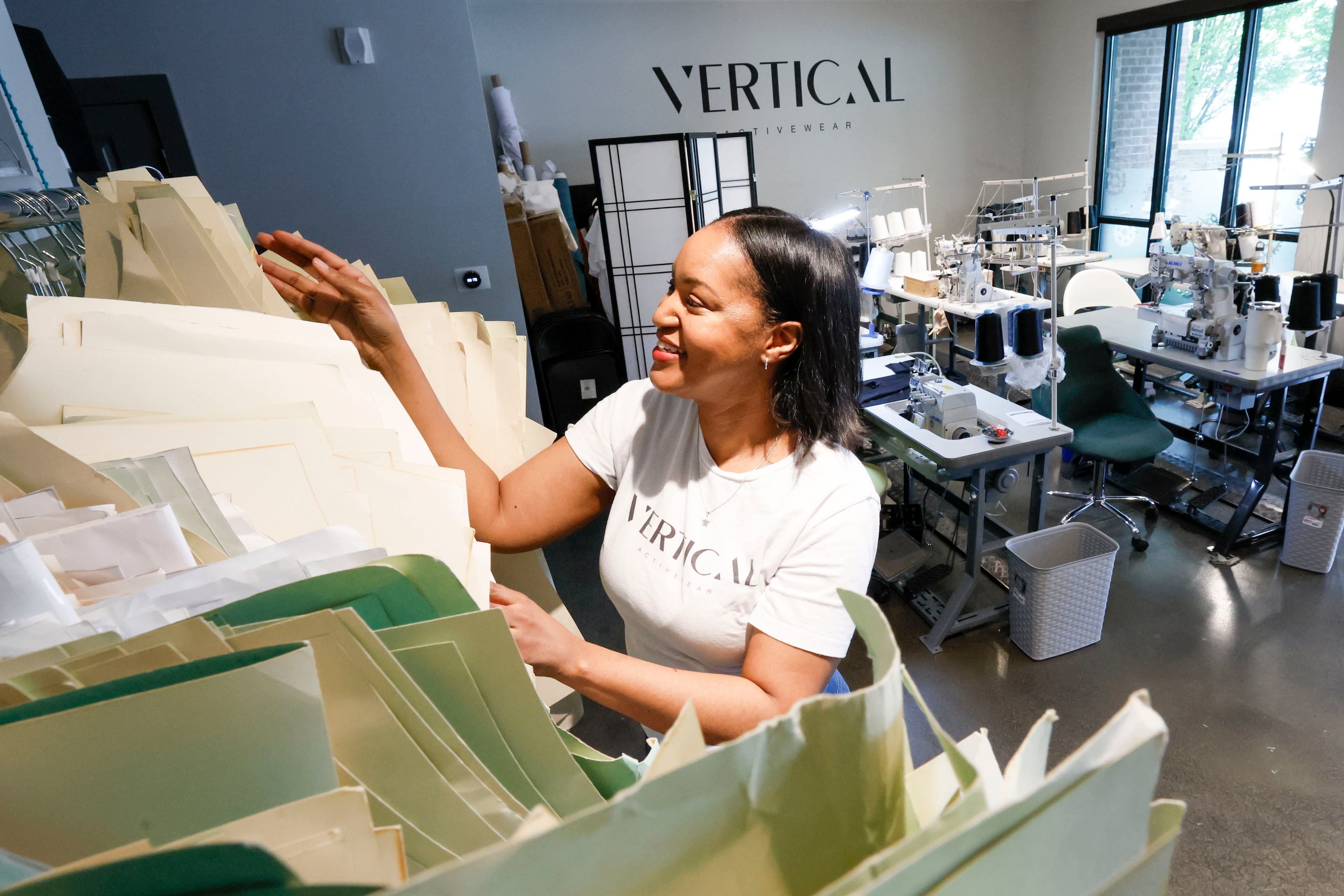 Tia Robinson is the founder and CEO of Vertical Activewear, a business that may benefit from tariffs since she relies on U.S. manufacturers.