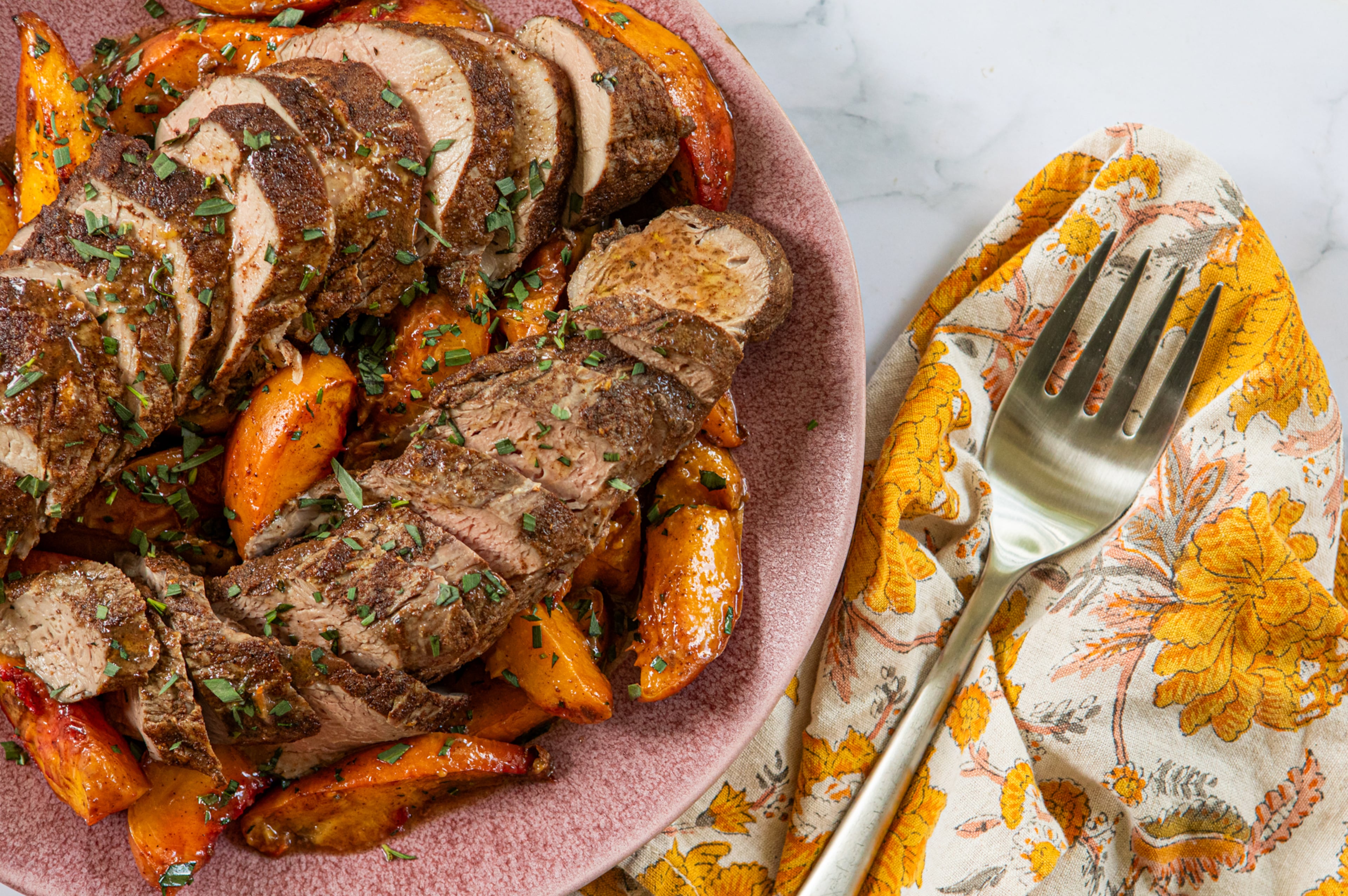 080326: Roasted Pork Tenderloin and Peaches