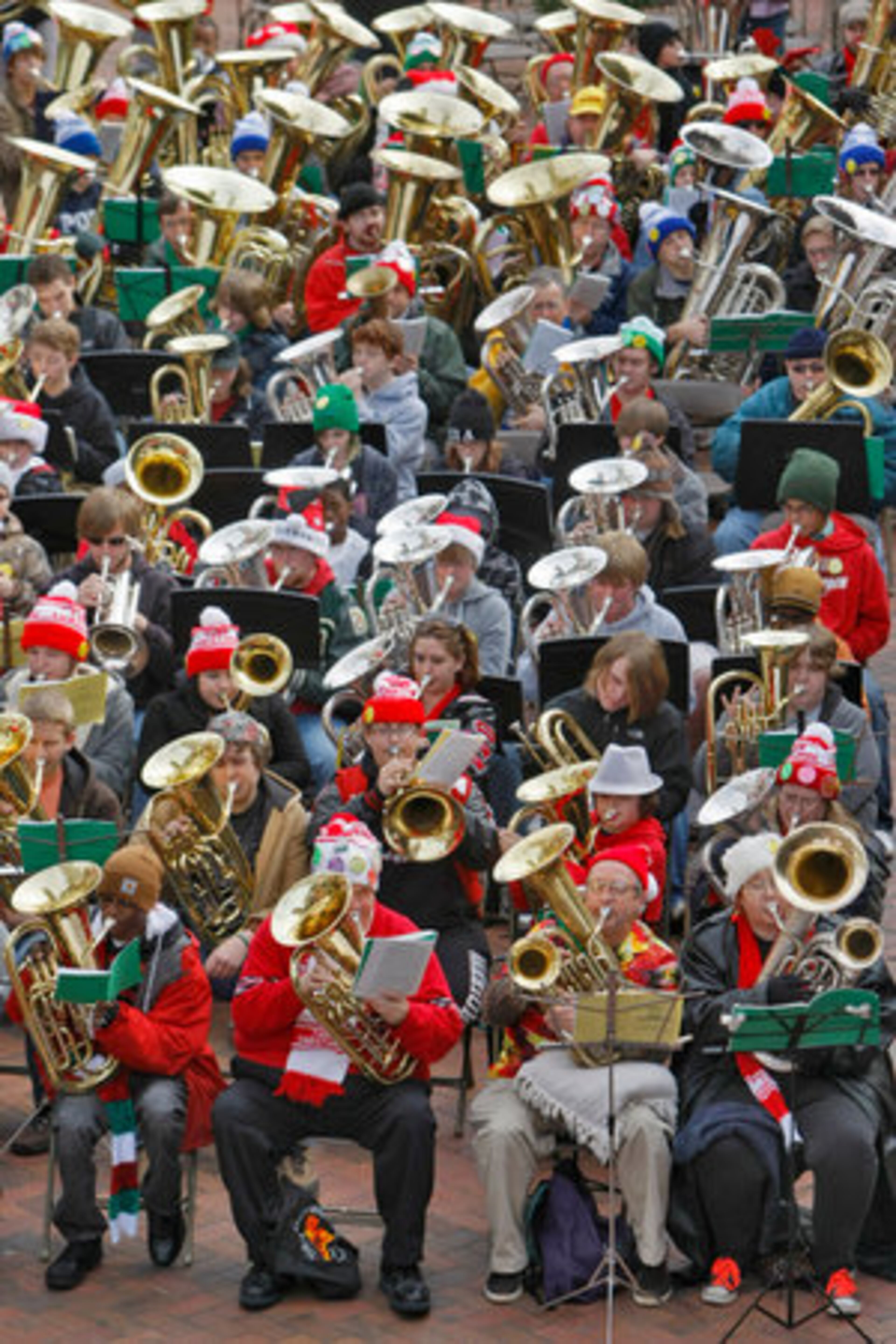 Some 200 musicians ranging from 11 to 71 came together Friday, Dec. 4, 2009 for TUBACHRISTMAS at Underground Atlanta.