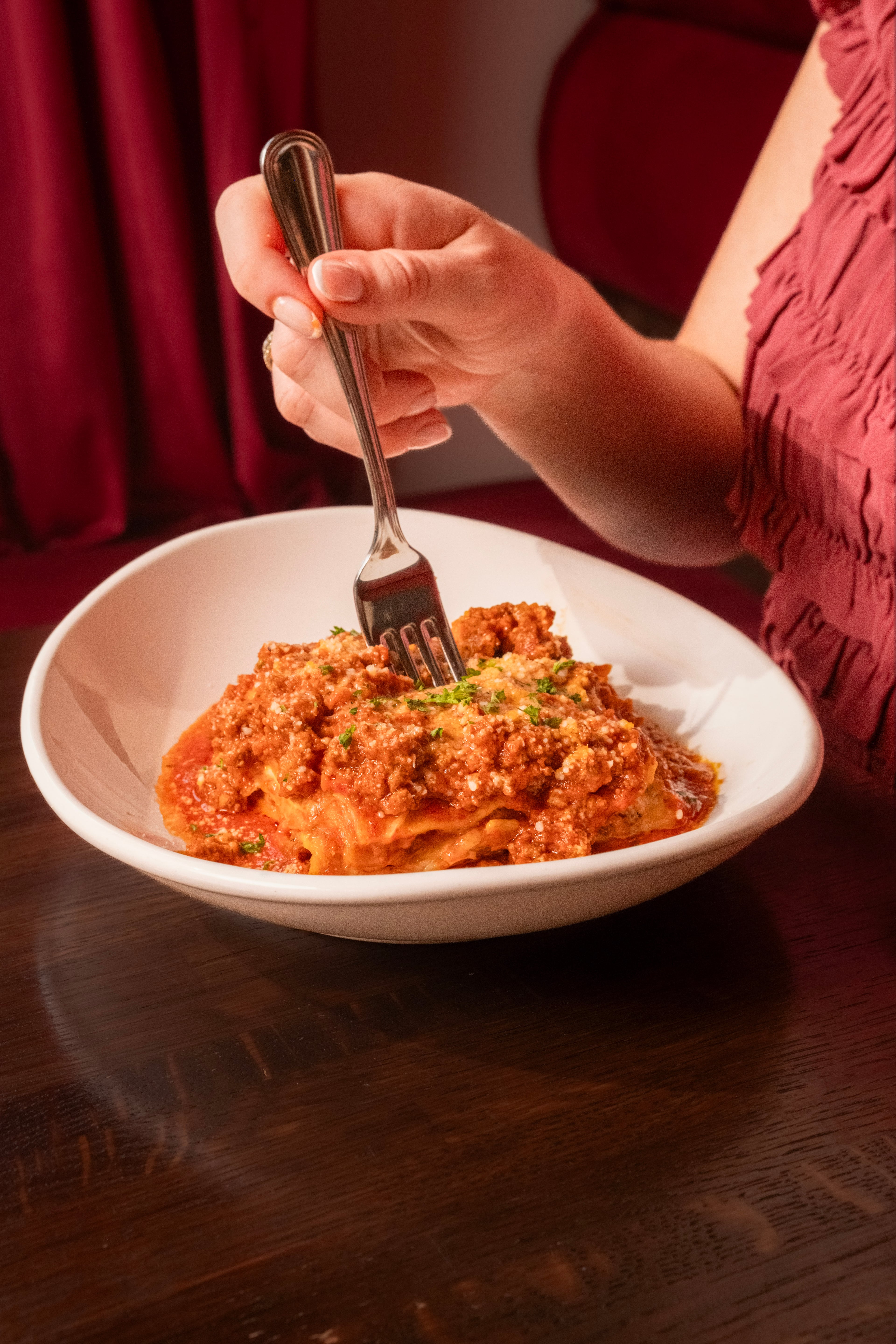 Lasagna at Fiorenza in Alpharetta. (Jesus Ramirez Photography/Courtesy of Fiorenza)