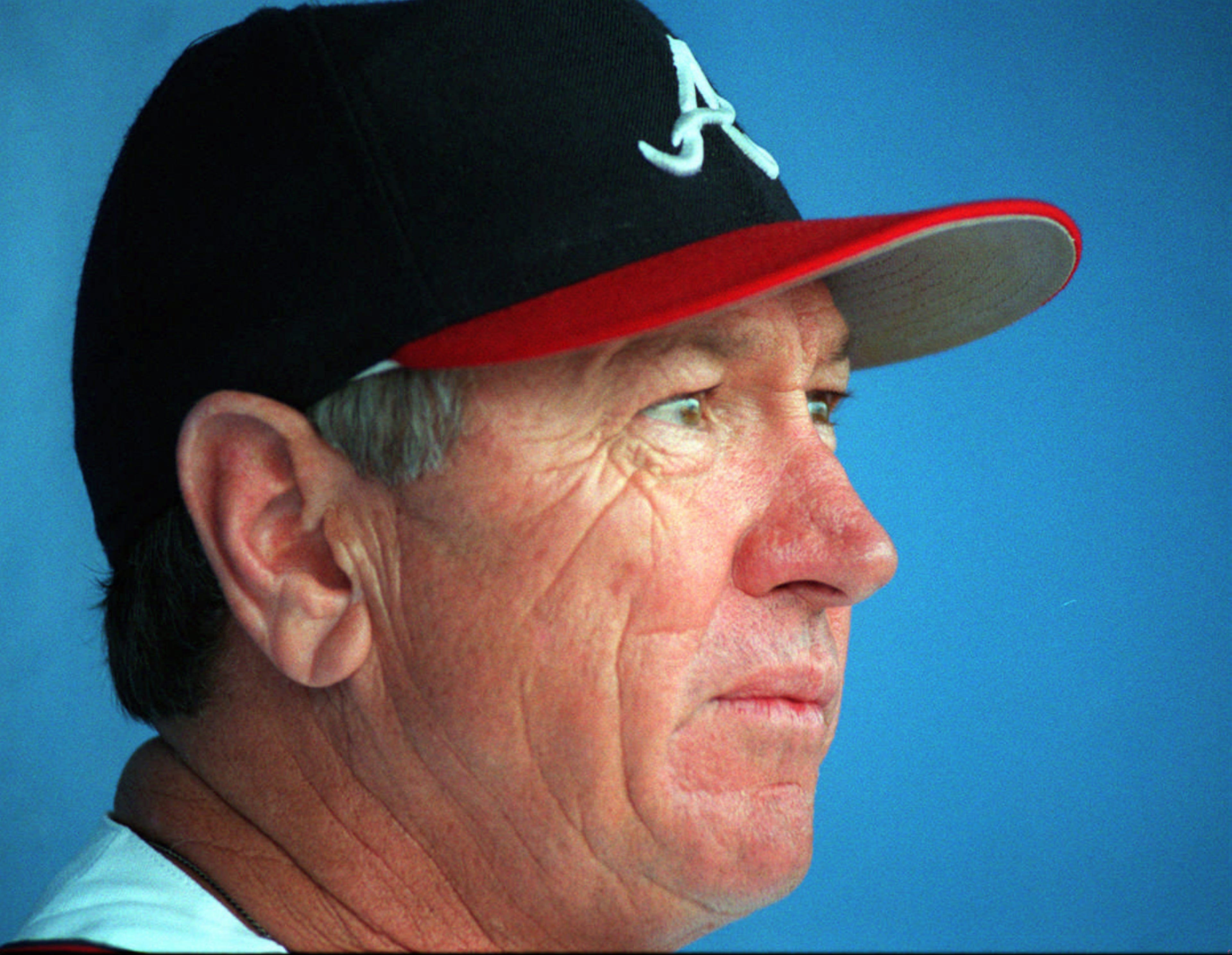 970314 WEST PALM BEACH, FLA.: Braves' third base coach Bobby Dews. Photo taken 3/14/97 at Spring training. (JOEY IVANSCO/staff).