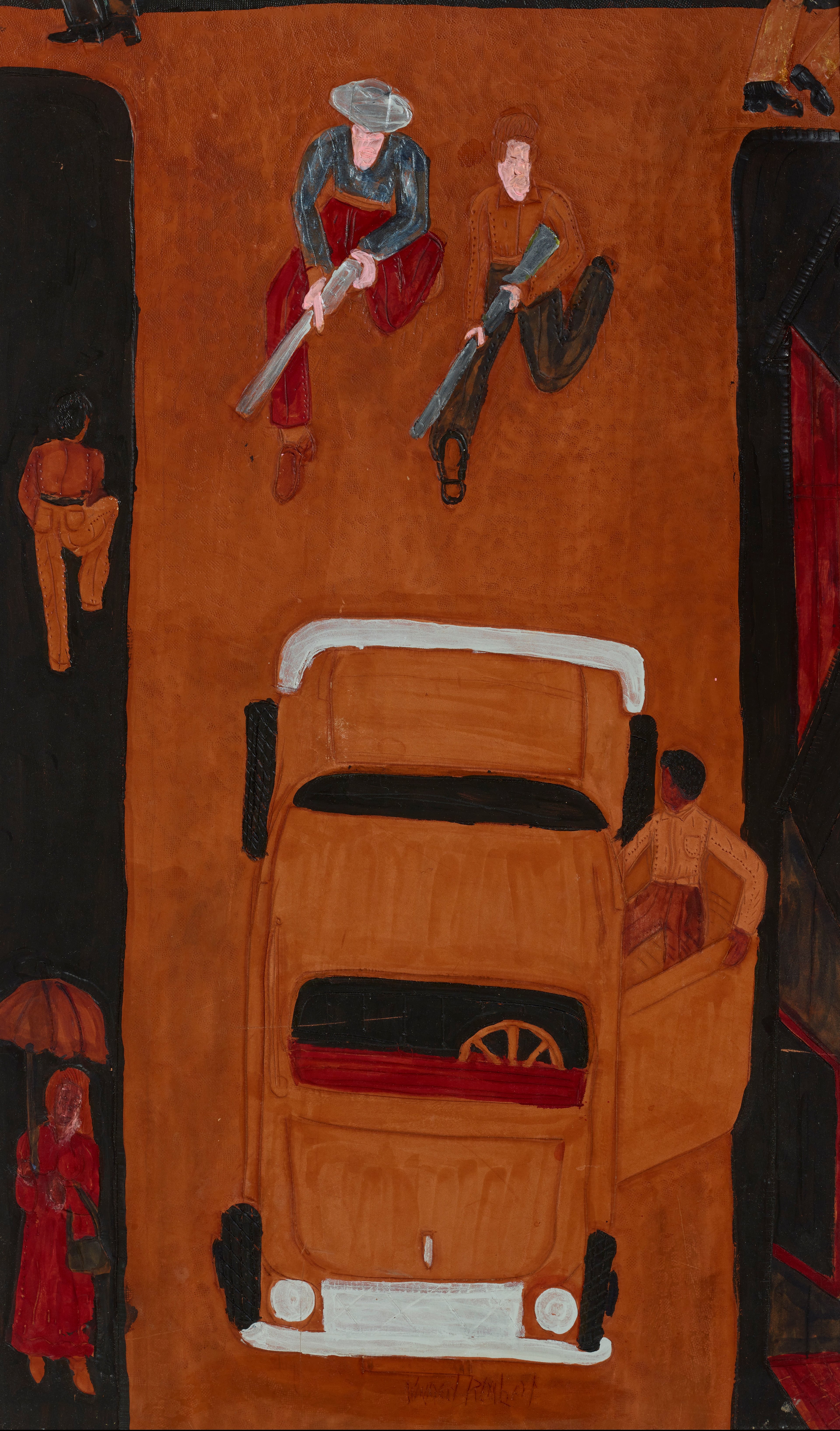 "The Getaway" (2015) by Winfred Rembert. Artwork © Estate of Winfred Rembert/ARS, New York.