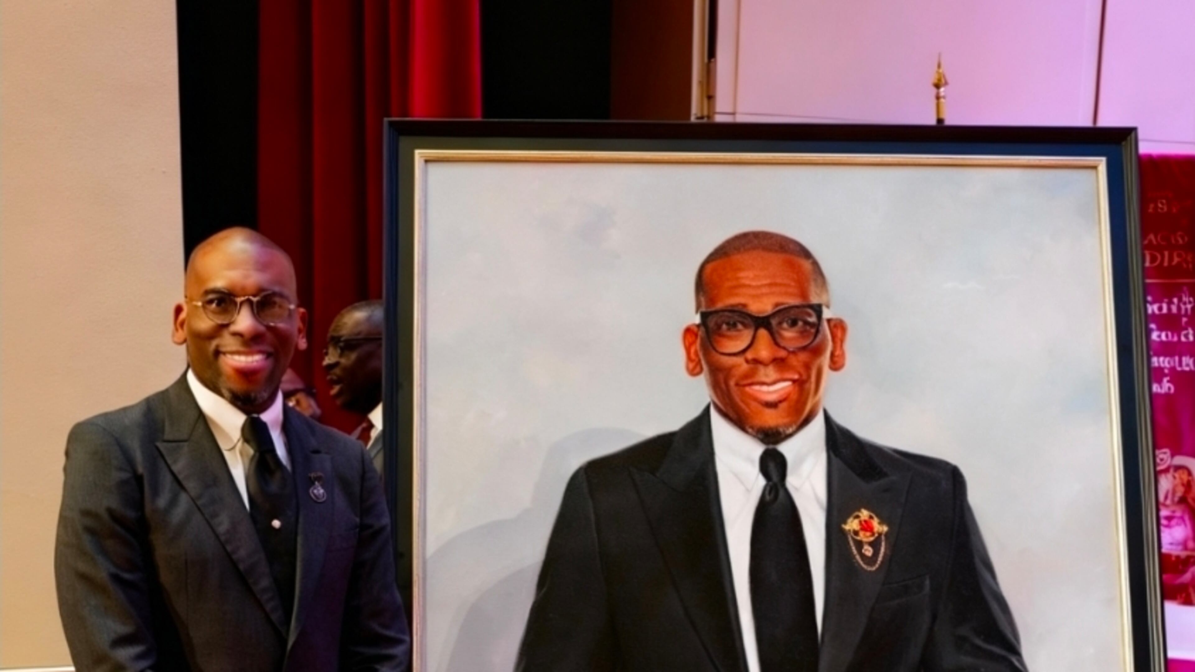 Morehouse College unveiled the portrait of eight distinguished alums, including Rev. Dr. Jamal-Harrison Bryant, at the Martin Luther King Jr. International Chapel, on Oct. 16, 2025.