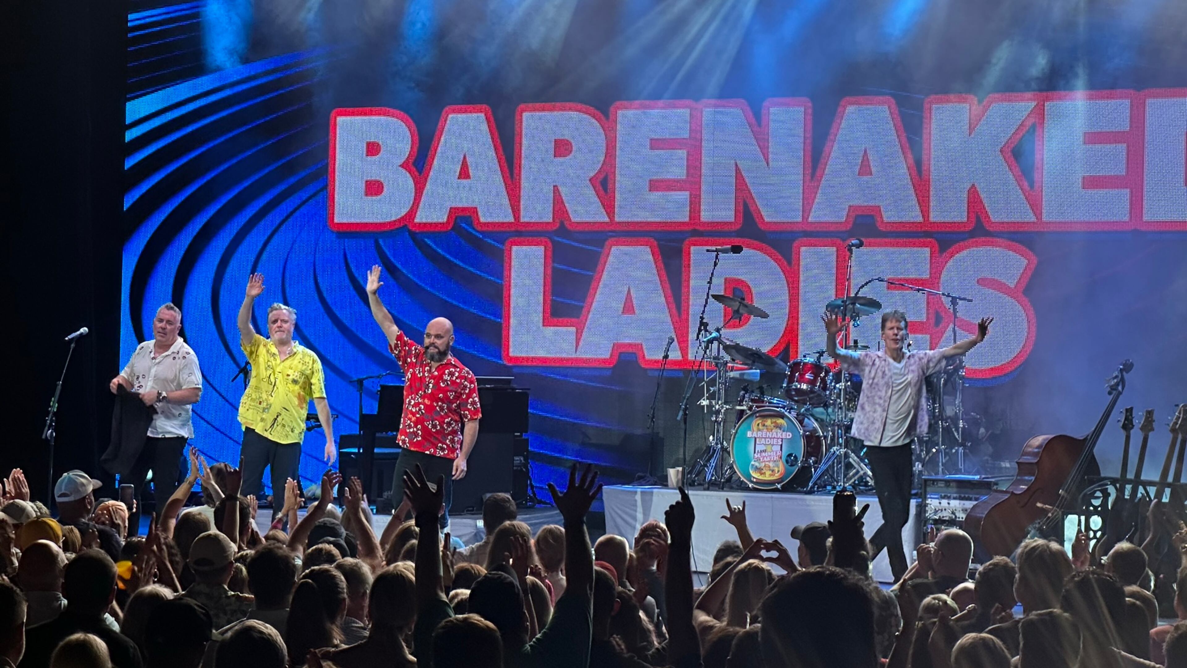 The Barenaked Ladies finishing up their set at Chastain Park on June 30, 2023. They are coming back to Atlanta to headline the Saturday lineup at the Cherry Blossom Festival in Brookhaven on March 24, 2024. RODNEY HO/rho@ajc.com