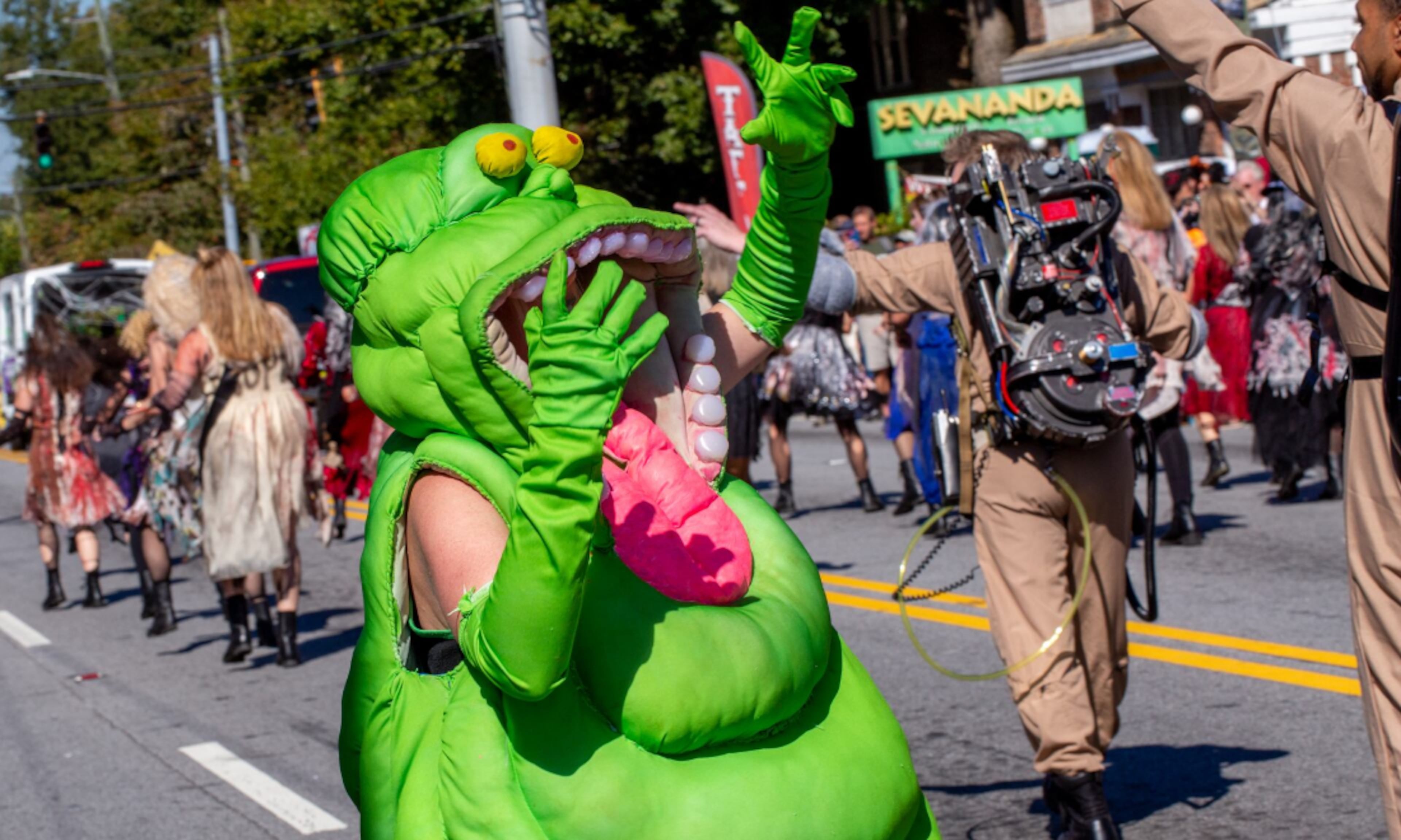The Little 5 Points Halloween Festival includes a fun, creative parade on Saturday, Oct. 17, and Sunday, Oct. 18, 2026. (Jenni Girtman for the AJC)