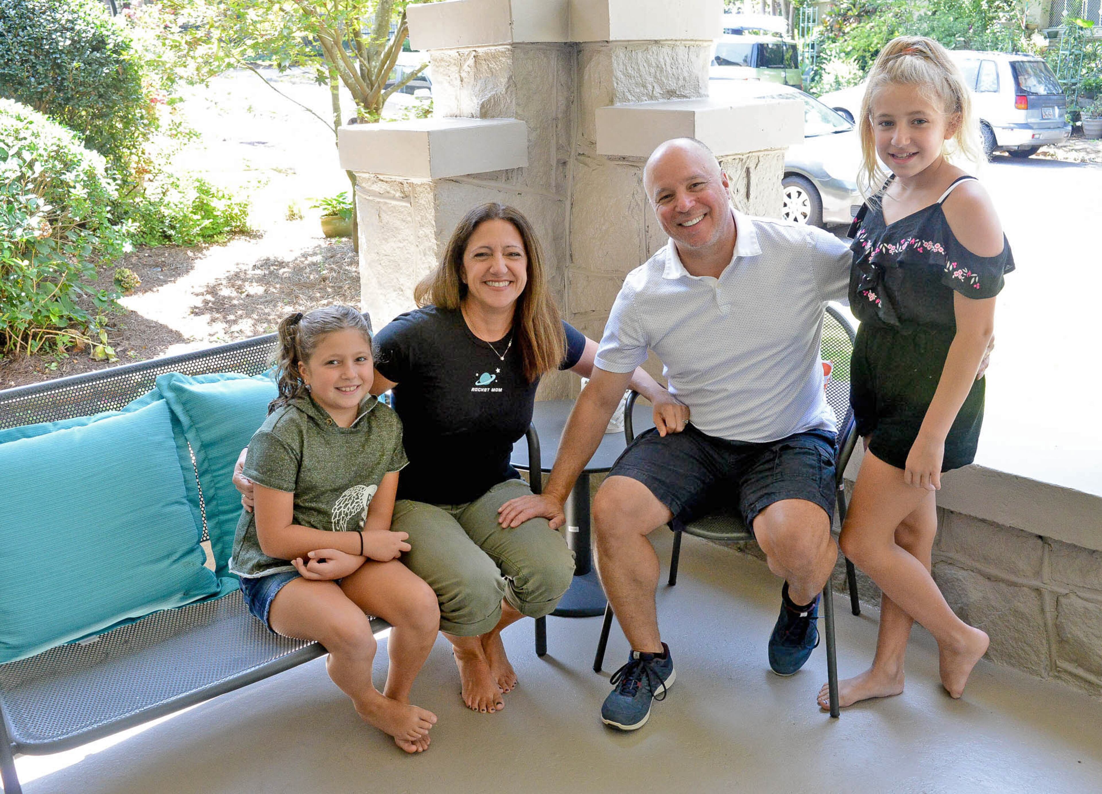 Brian and Chris Fitzgerald, who both work in sales – he at M-D Building Products and she at Rebels Footwear – bought their Candler Park home in 2007, when it was still a triplex. After working with contractor Mike Dooley to transition the house into a single-family home, they moved in with their two daughters, 10-year-old Violet and 9-year-old Maribelle.