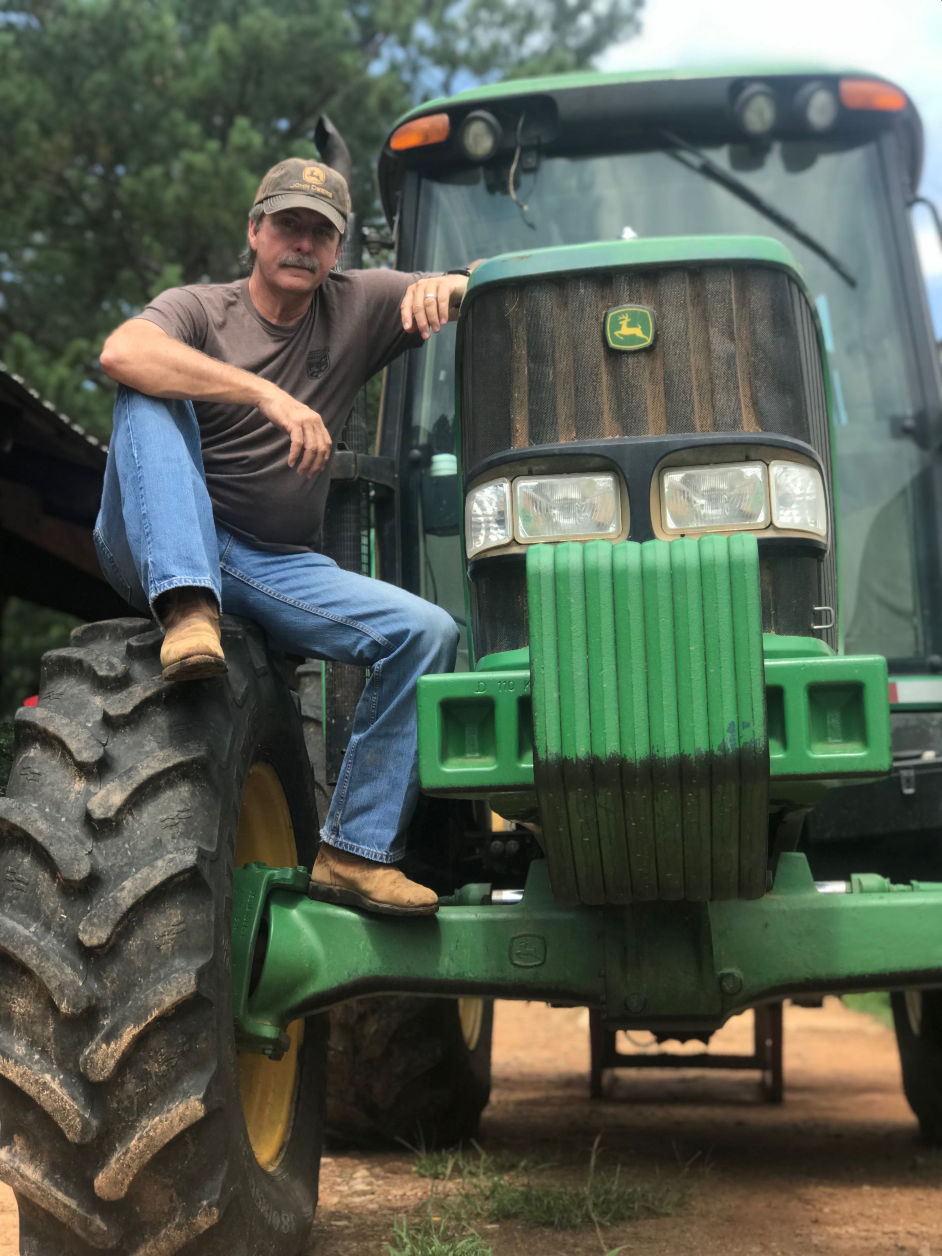 Jeff Foxworthy on his farm near Calloway Gardens south of Atlanta.