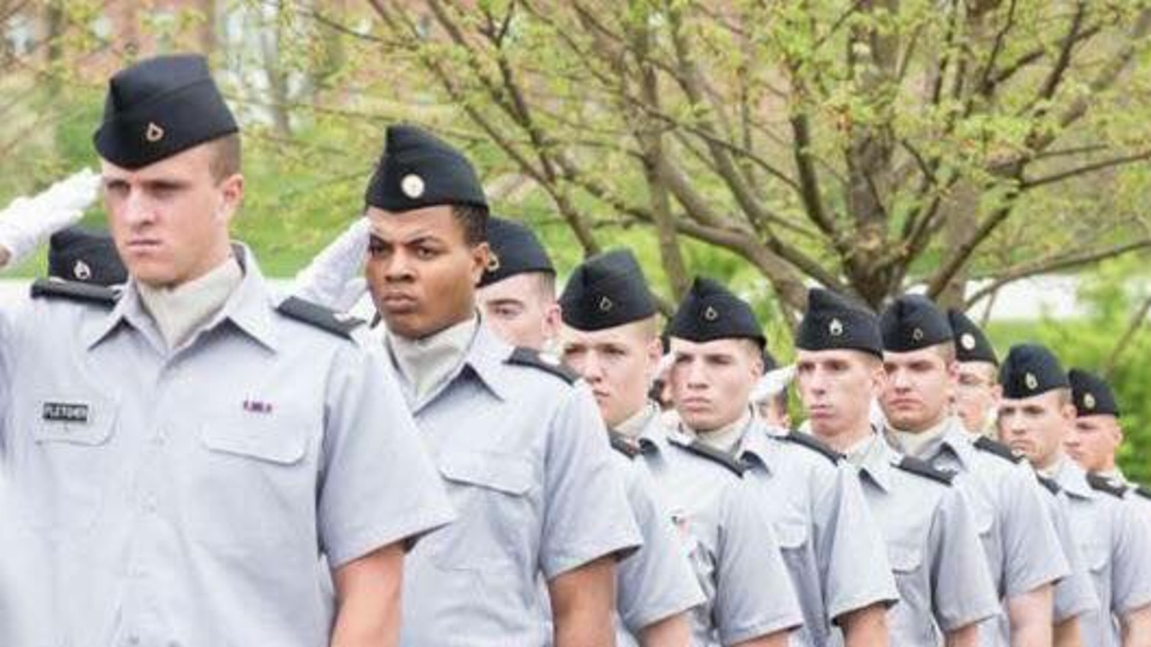 Dante Harris, second from the left, faces charges for taking a picture of his University of North Georgia professor in the bathroom.