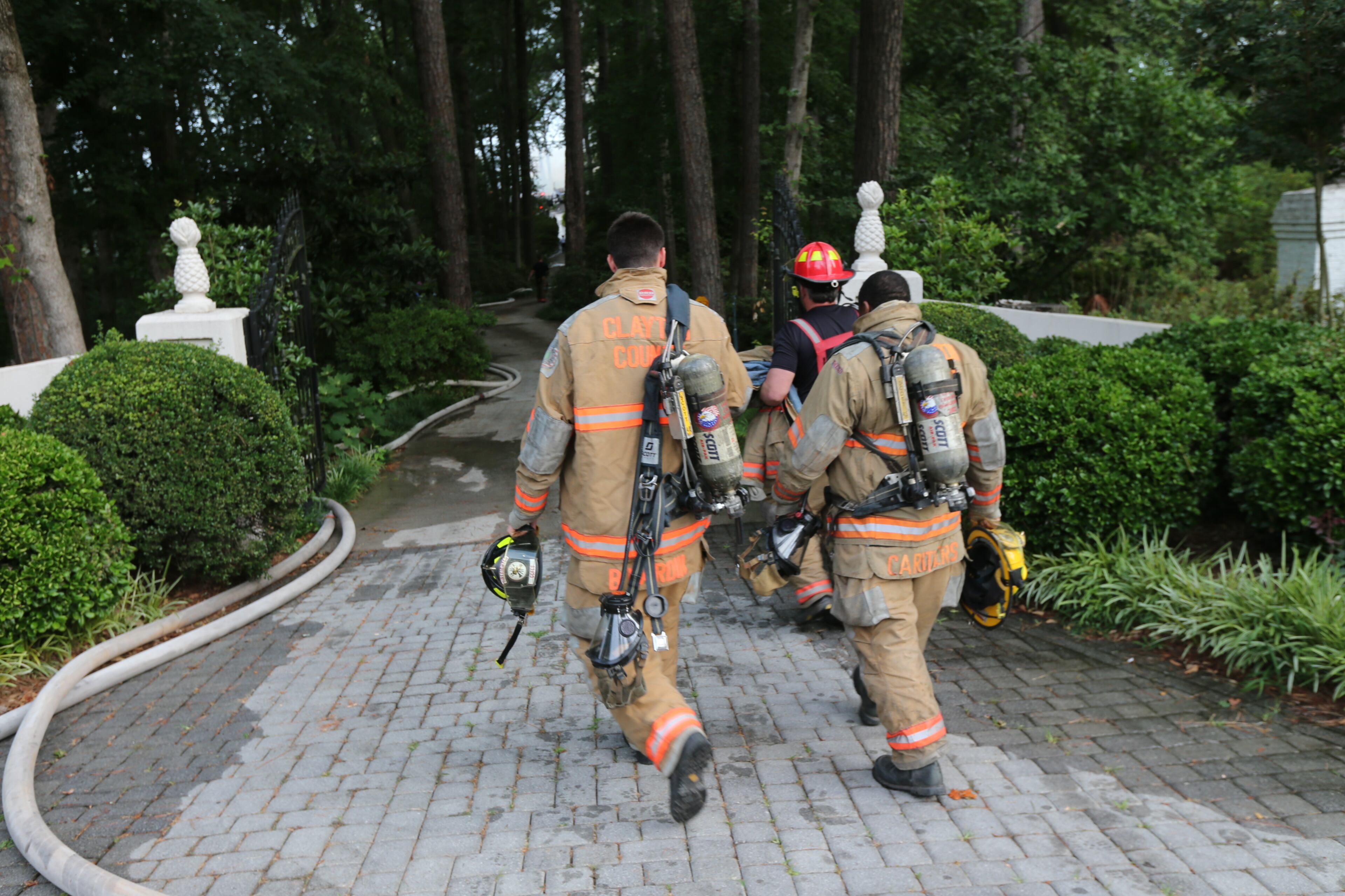 Fire crews received a report of a fire at the home in the 2500 block of Emerald Drive about 6:10 a.m., said Capt. Walter L. Barber with Clayton County Fire & Emergency Services. JOHN SPINK/JSPINK@AJC.COM
