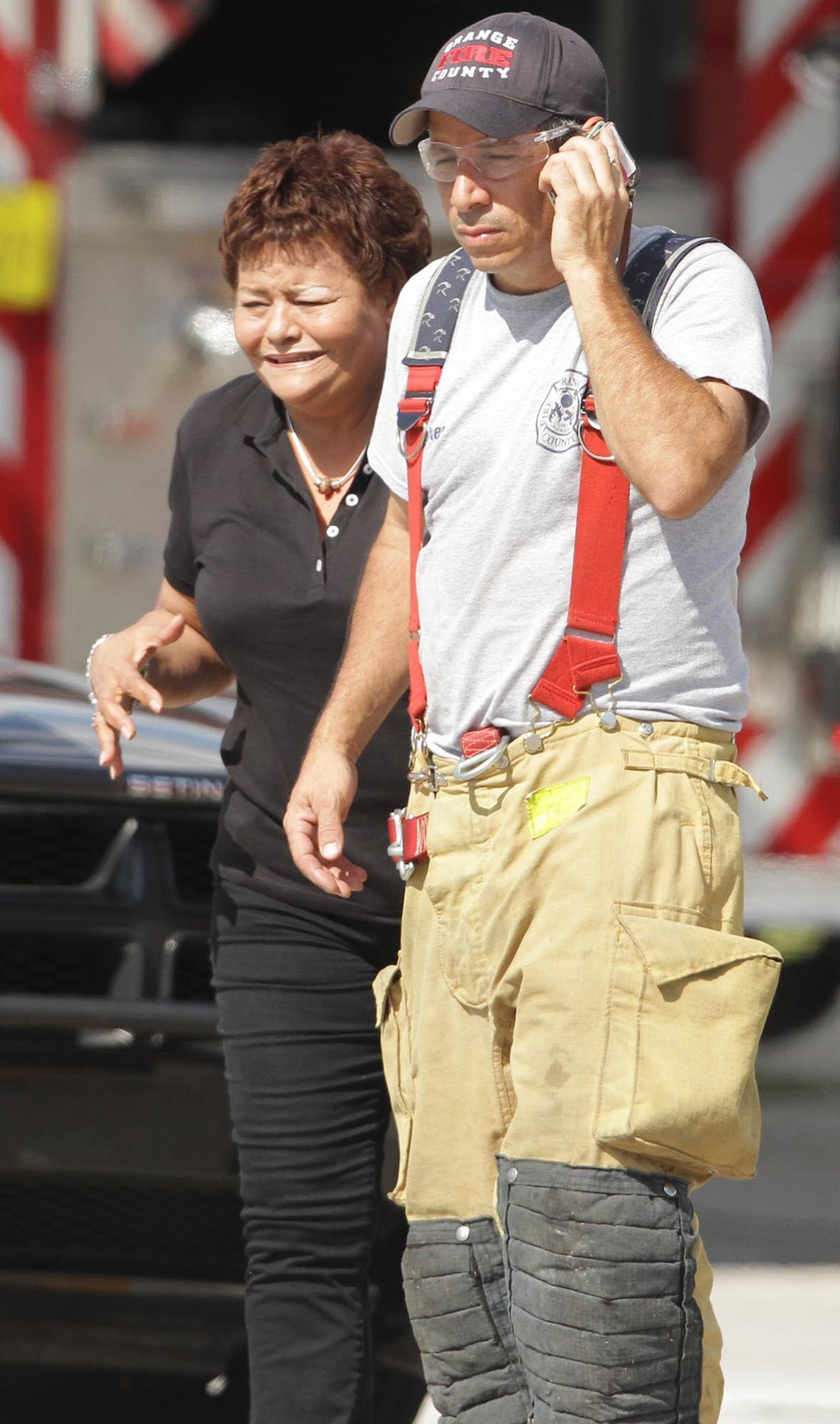 Rescue officials say 12 people, including 11 children, were injured when a car crashed into a Goldenrod Road day care center on Wednesday, April 9, 2014 in Winter Park, Fla. (Stephen M. Dowell, Orlando Sentinel/MCT)