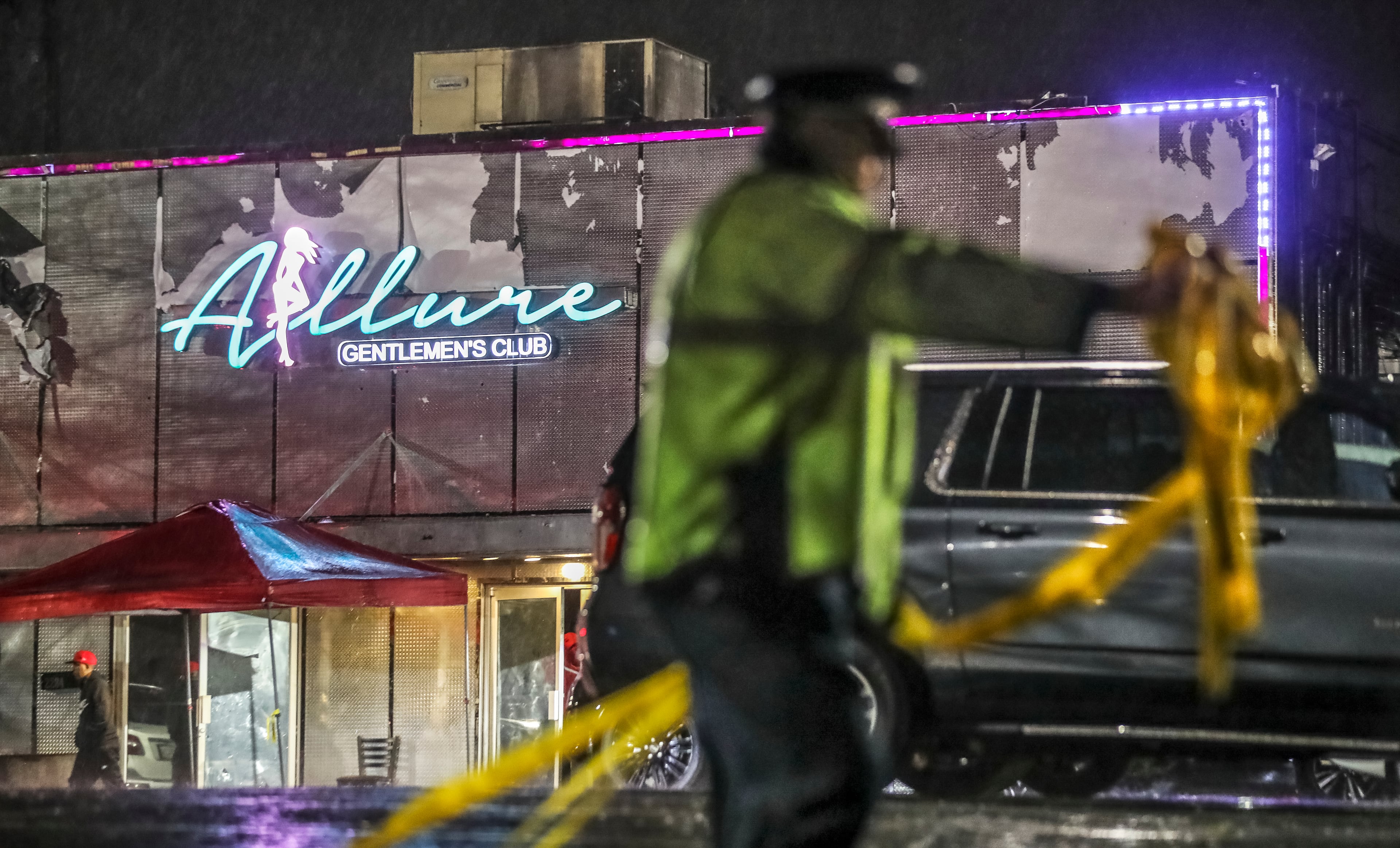 A man was shot at Allure Gentleman's Club strip club Thursday morning, March 31, 2022, according to Atlanta Police Department. APD responded to more than 660 incidents at nightlife businesses in 2021. So far this year, that number sits at just under 200. (John Spink / John.Spink@ajc.com)