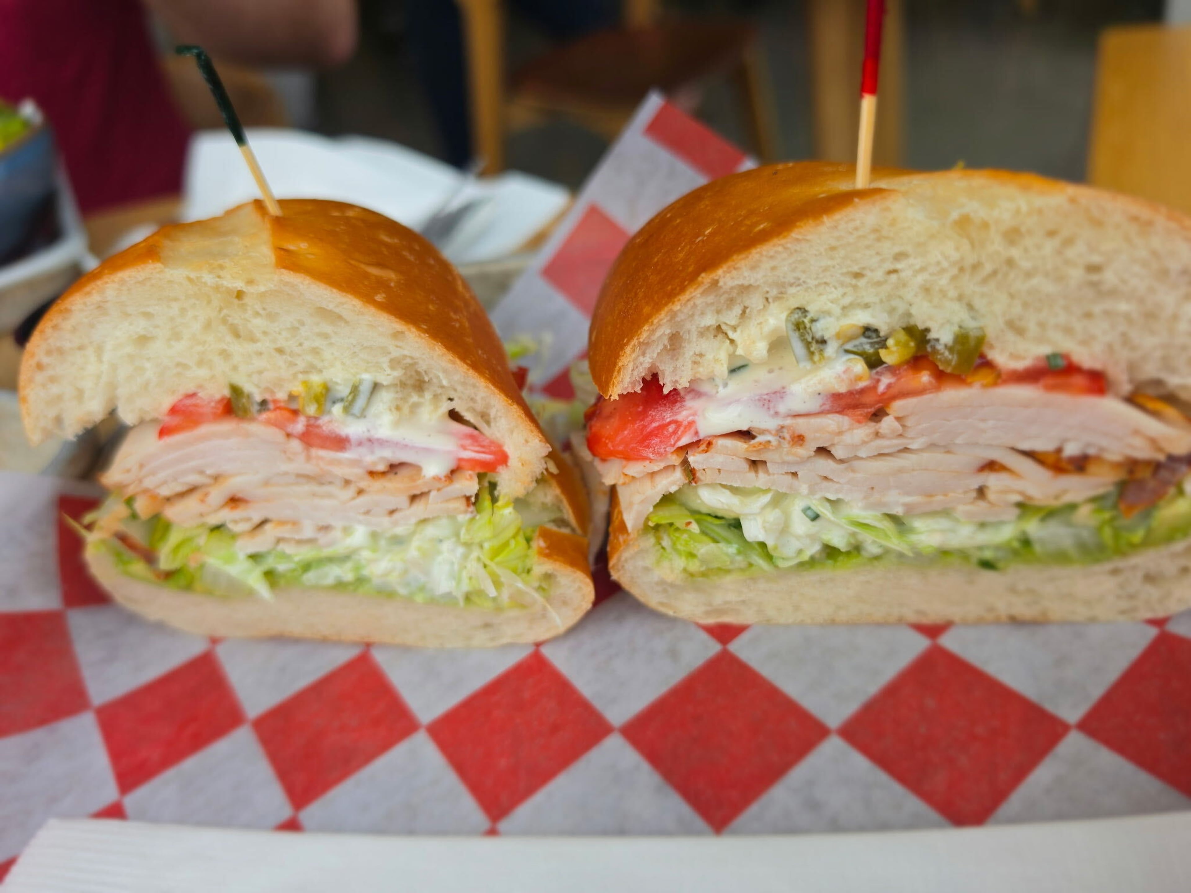 The Samigo at Sammy’s is a turkey sandwich leveled up with Latin flavors. (Justin Brown for the AJC)