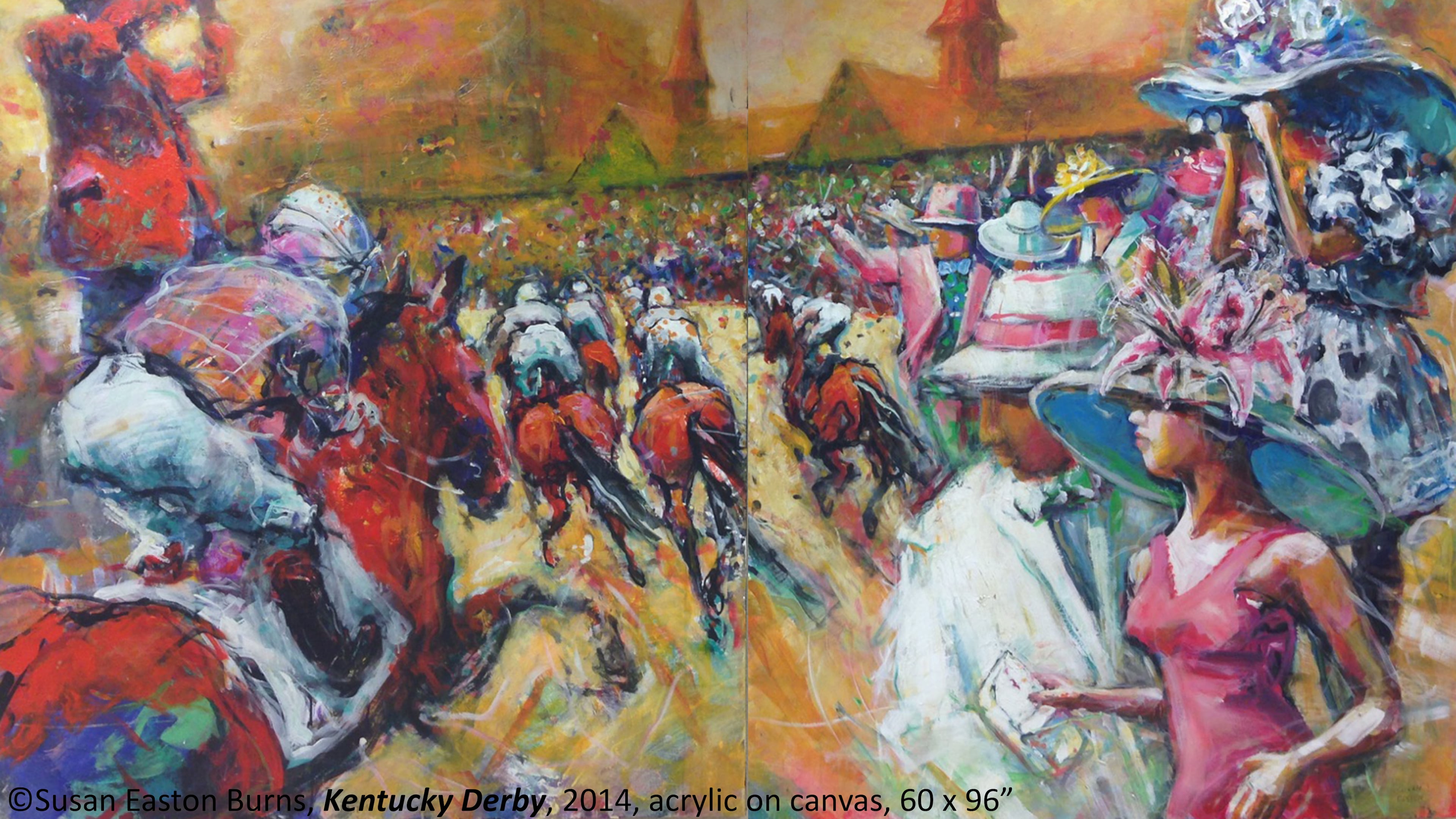 Susan Burns' "Kentucky Derby" (2014).