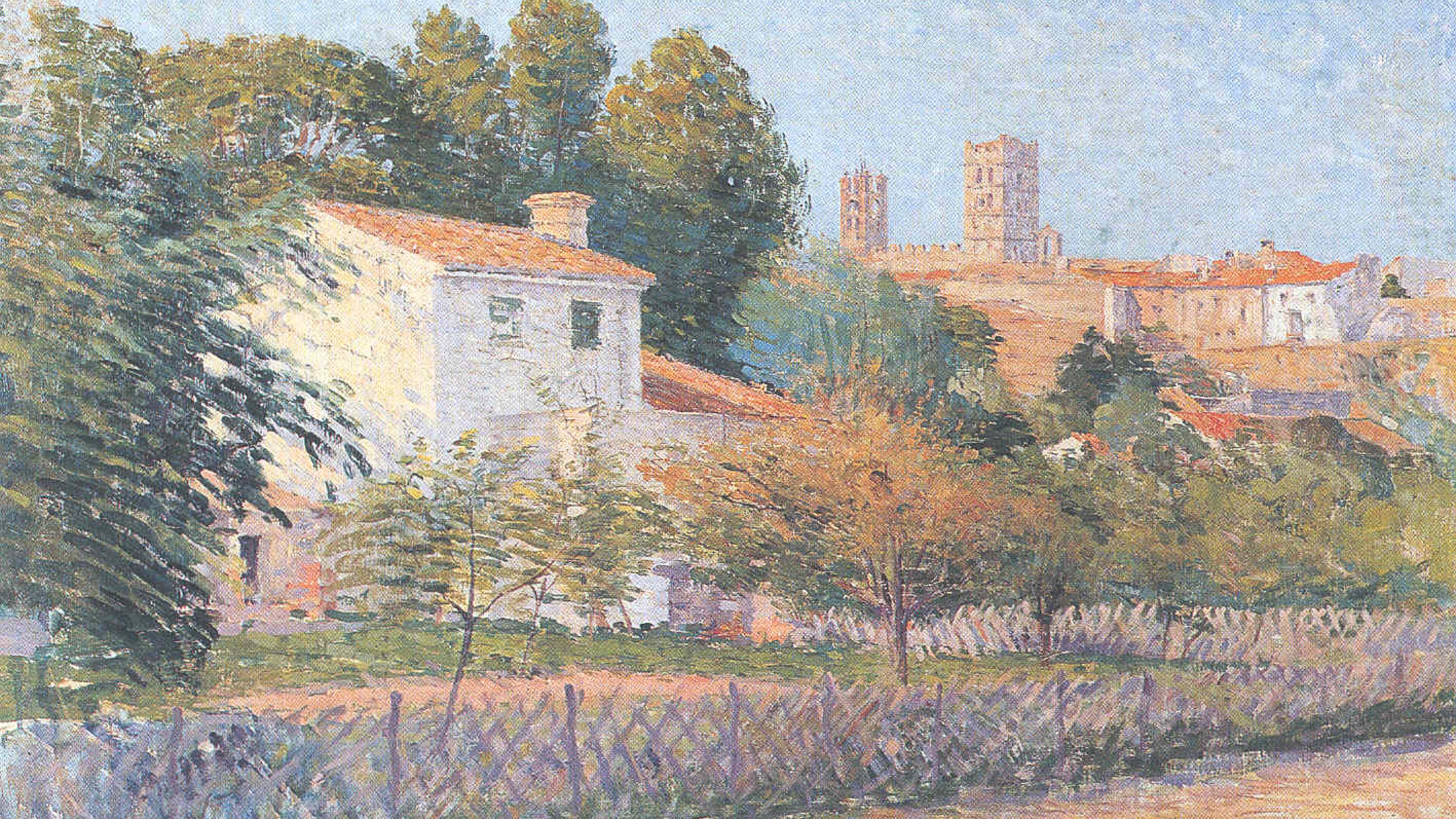 Nearly half the collection of artist Etienne Terrus in Elne, France is counterfeit. This painting is "Vue d'Elne" and was painted in 1900. (Photo: Transferred from fr.wikipedia to Commons., Public Domain, https://commons.wikimedia.org/w/index.php?curid=15175733)