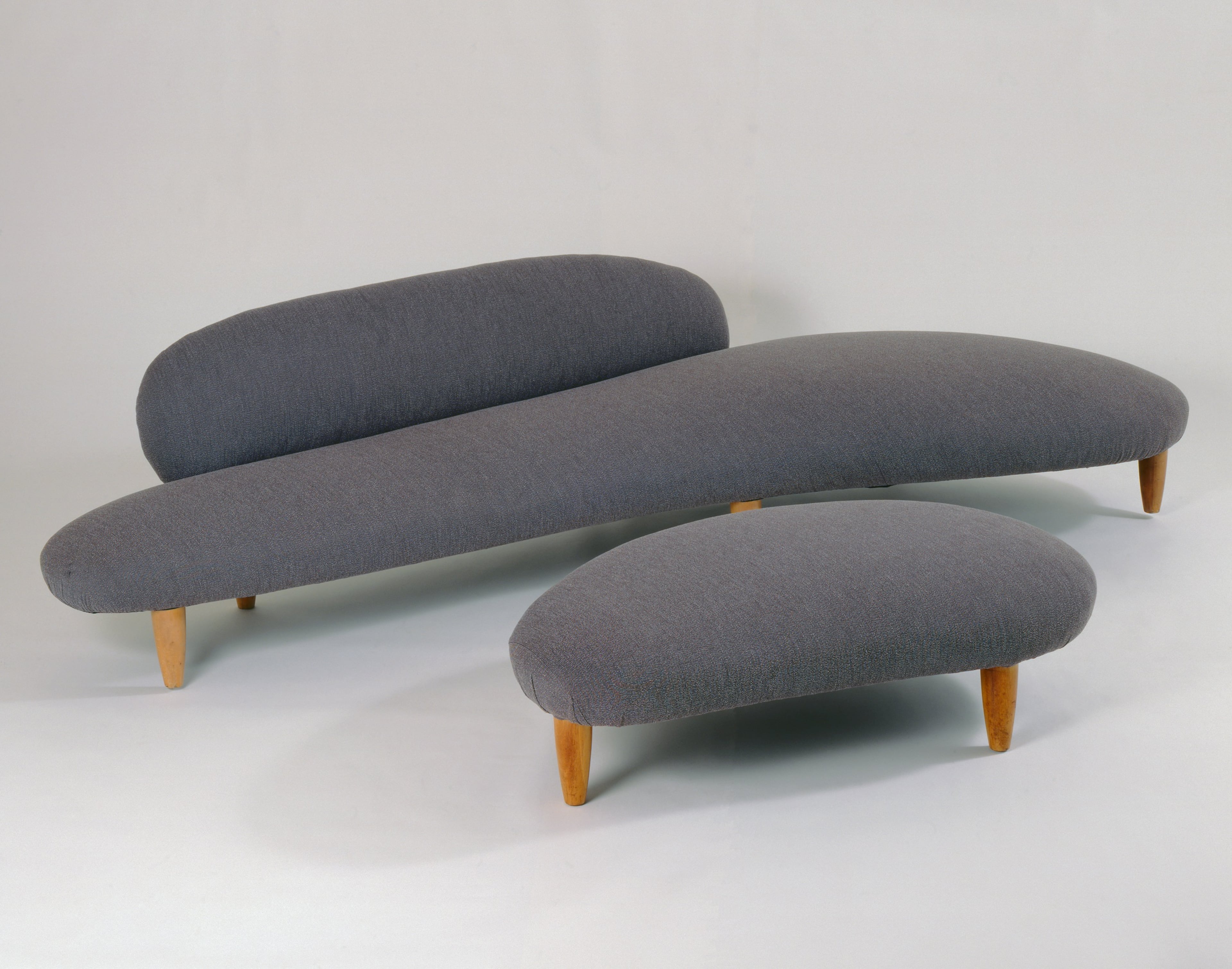 A couch and bench, designed 1948-49, by Isamu Noguchi and manufactured by Herman Miller. (Efraim Lev-er/Courtesy of the High Museum of Art)