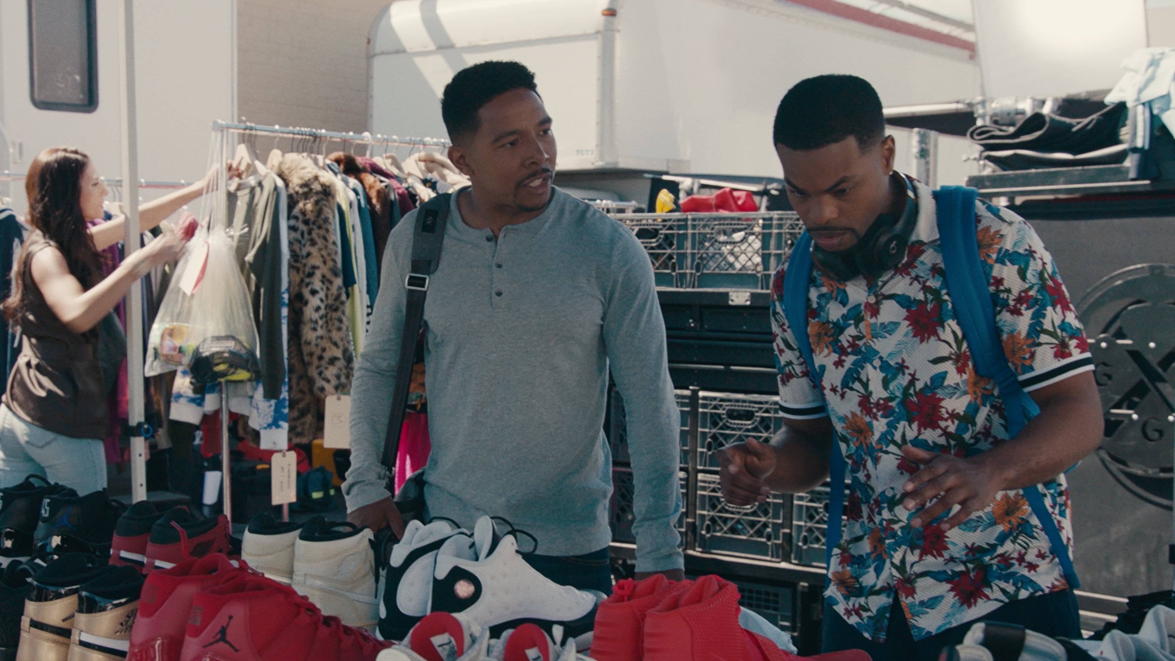 "Sneakerheads" stars Allen Maldonado as Devin and Andrew Bachelor as Bobby in episode No. 2 of the Netflix series. Credit: Netflix