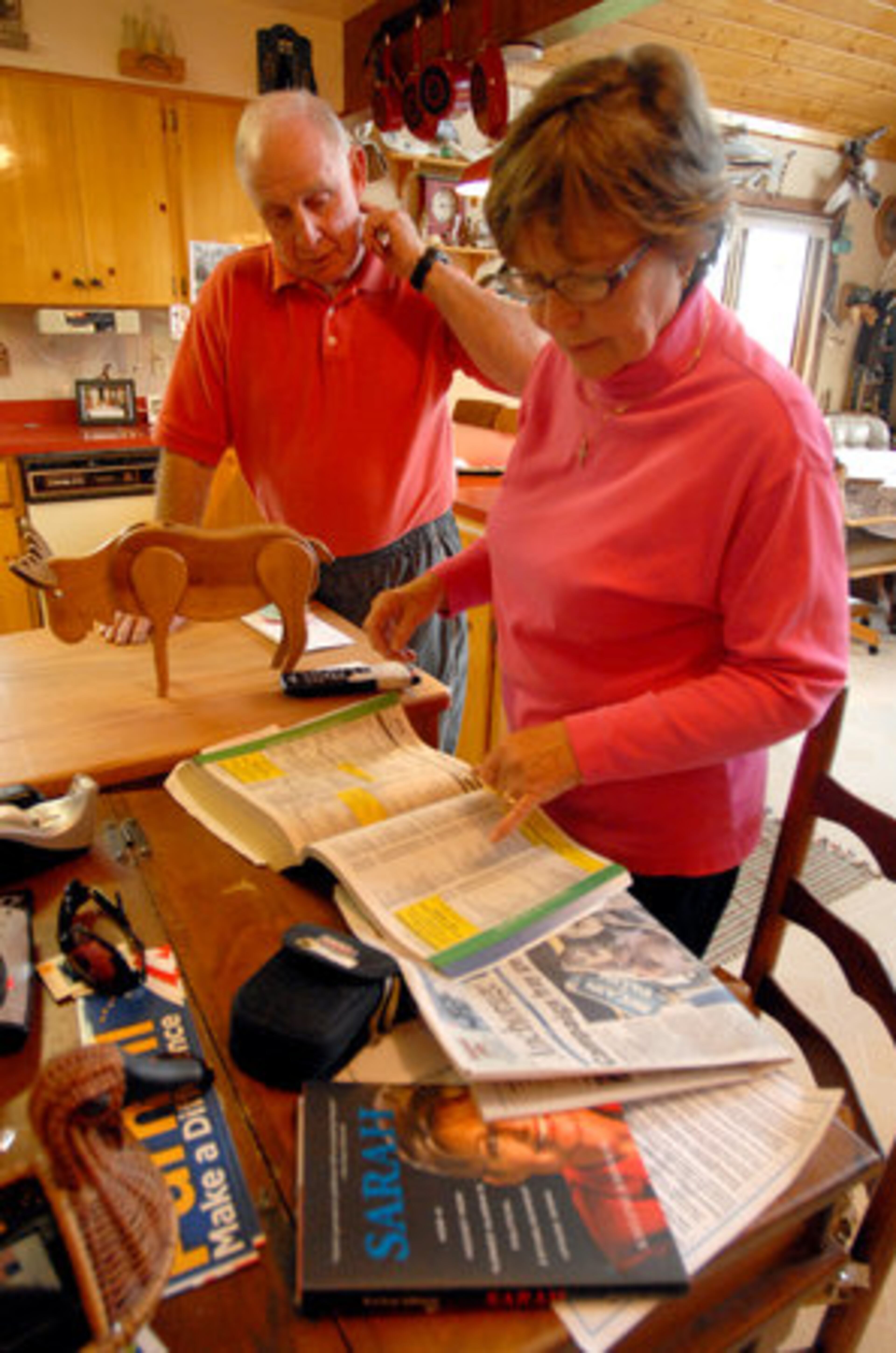 Sarah Palin's parents, Chuck and Sally Heath, were inundated with phone calls and visitors when their daughter was tapped as Sen. John McCain's vice presidential running mate.