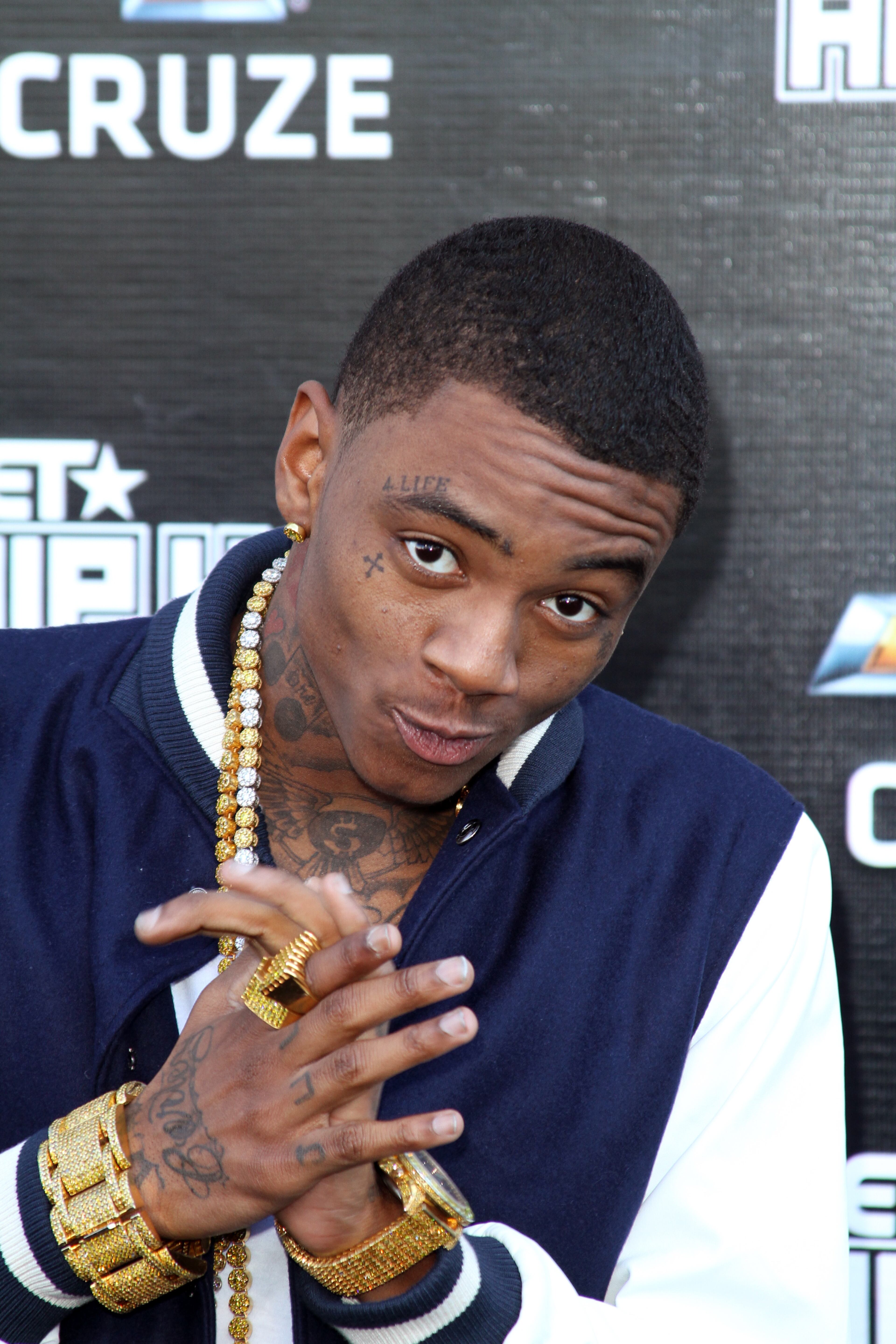 ATLANTA - OCTOBER 02: Soulja Boy Tell'em attends the BET Hip Hop Awards 2010 at Boisfeuillet Jones Atlanta Civic Center on October 2, 2010 in Atlanta, Georgia. (Photo by Taylor Hill/Getty Images)