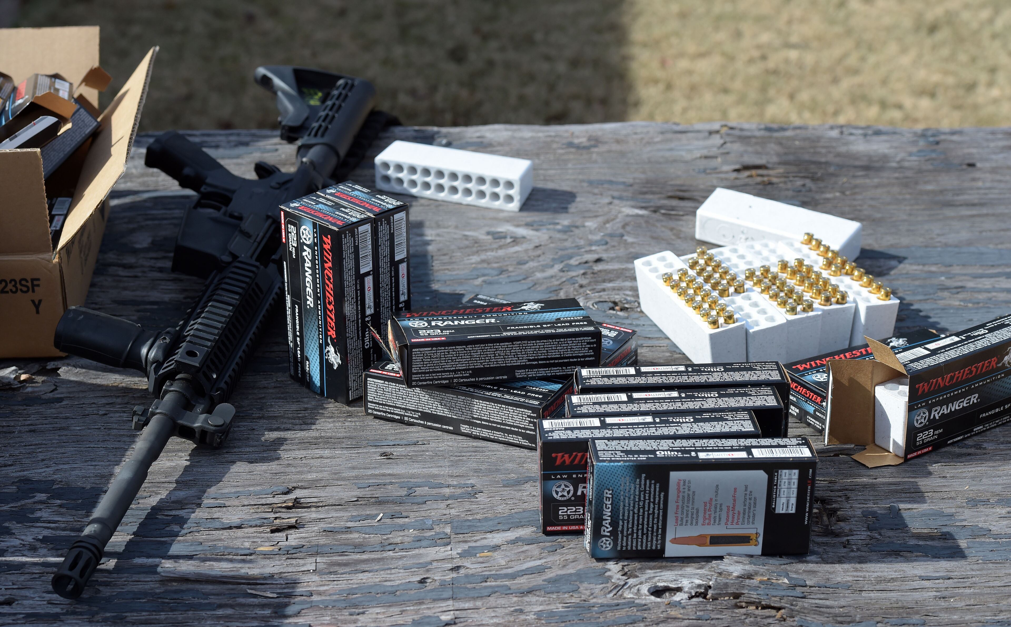 NOVEMBER 24, 2015 ATLANTA Officers fired 17 rounds from their rifles at various targets on the range. KENT D. JOHNSON/ kdjohnson@ajc.com