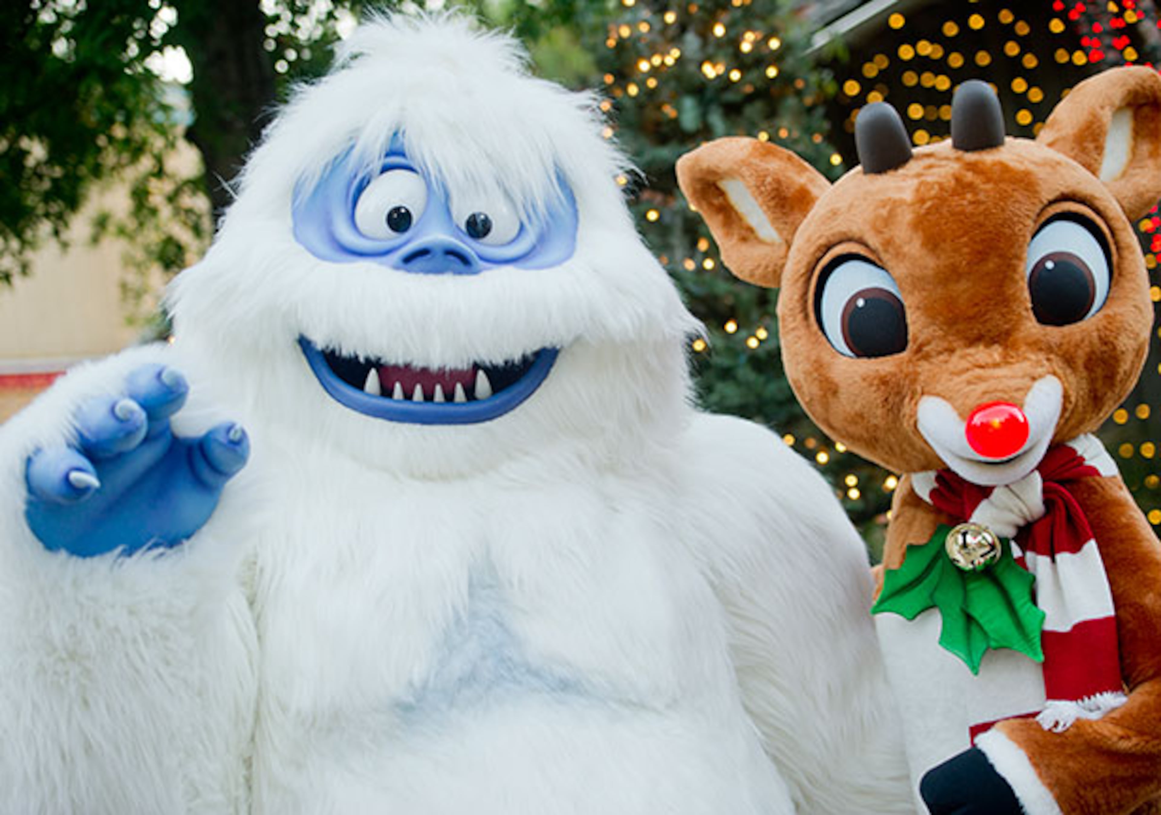 Bumble the Abominable Snow Monster and Rudolph the Red-Nosed Reindeer are new for the season at Christmas at Stone Mountain. You can see them in Crossroads, where they join the nightly Christmas parade.