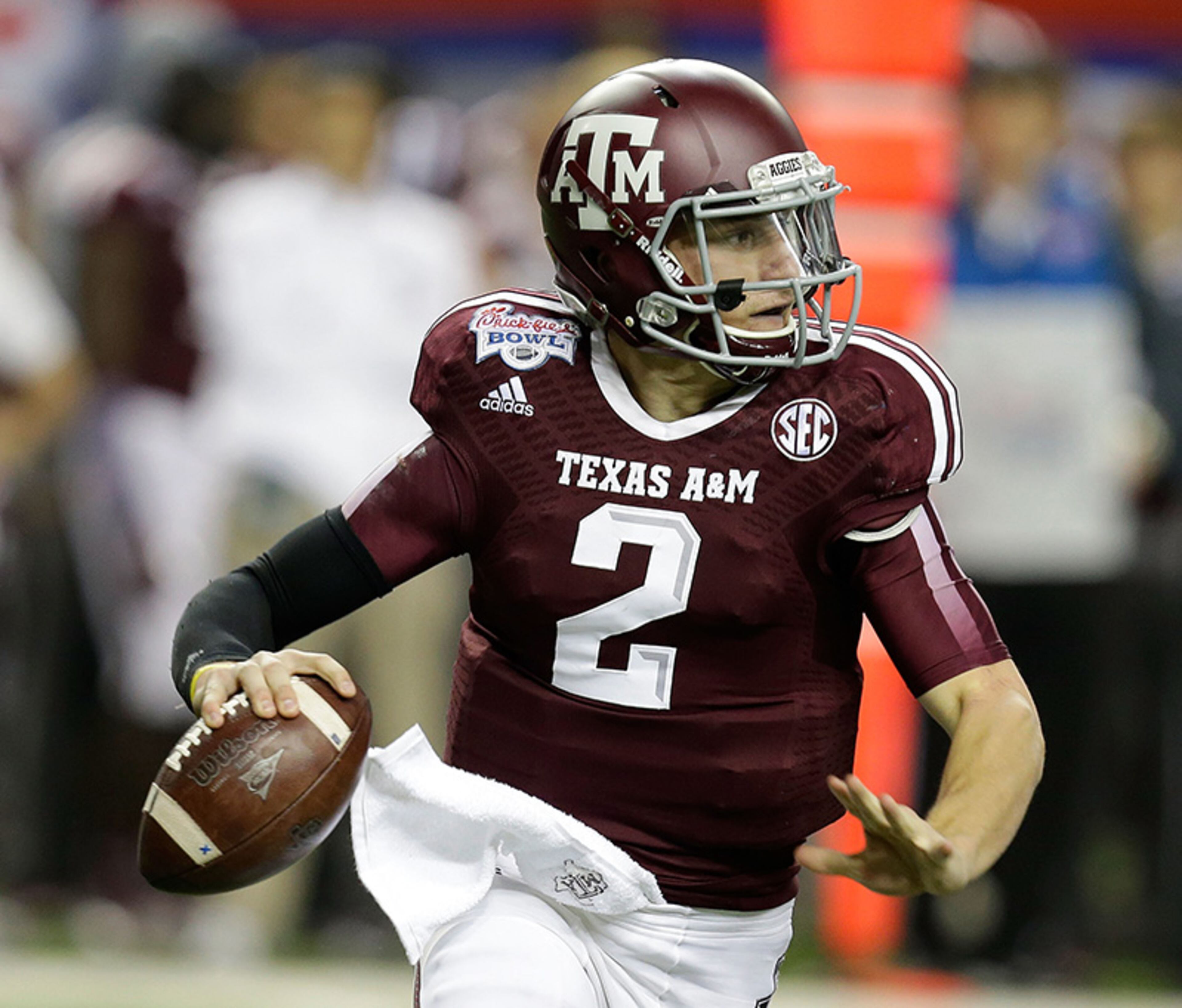 Johnny Manziel, QB, 5-11, 207, Texas A&M: Manziel won the Heisman Trophy in 2012, becoming the first freshman to do so, and also was SEC offensive player of the year.