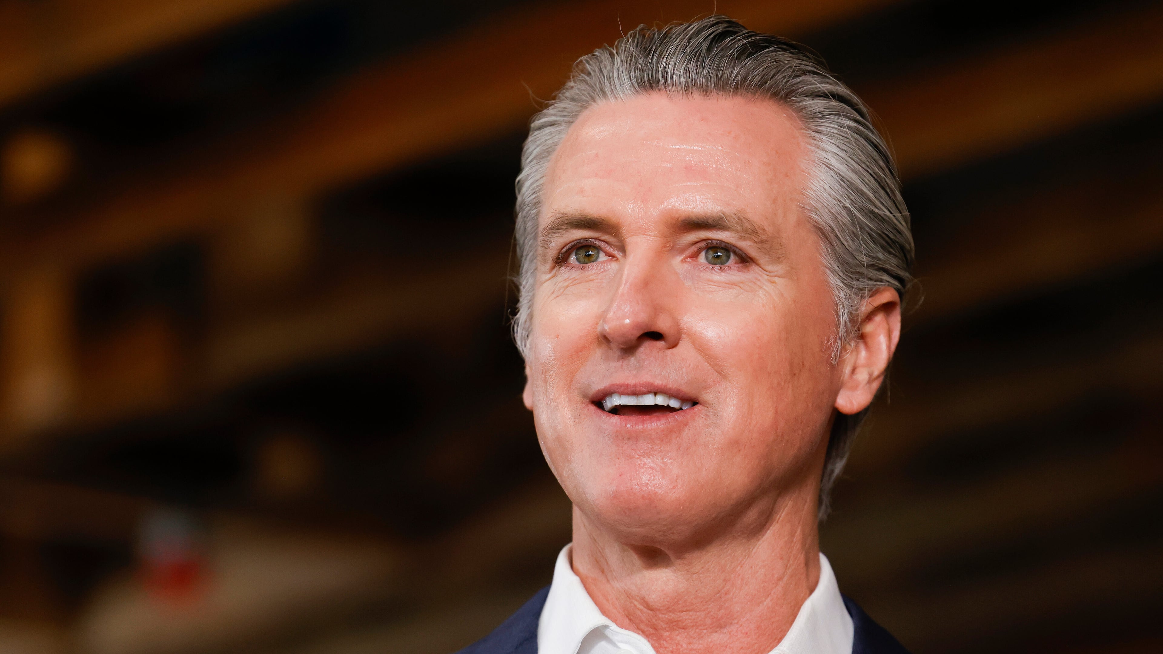 FILE - California Gov. Gavin Newsom speaks alongside local and state leaders during a news conference at BACS St. Regis Center in Hayward, Calif., March 2, 2026. (Jessica Christian/San Francisco Chronicle via AP, File)
