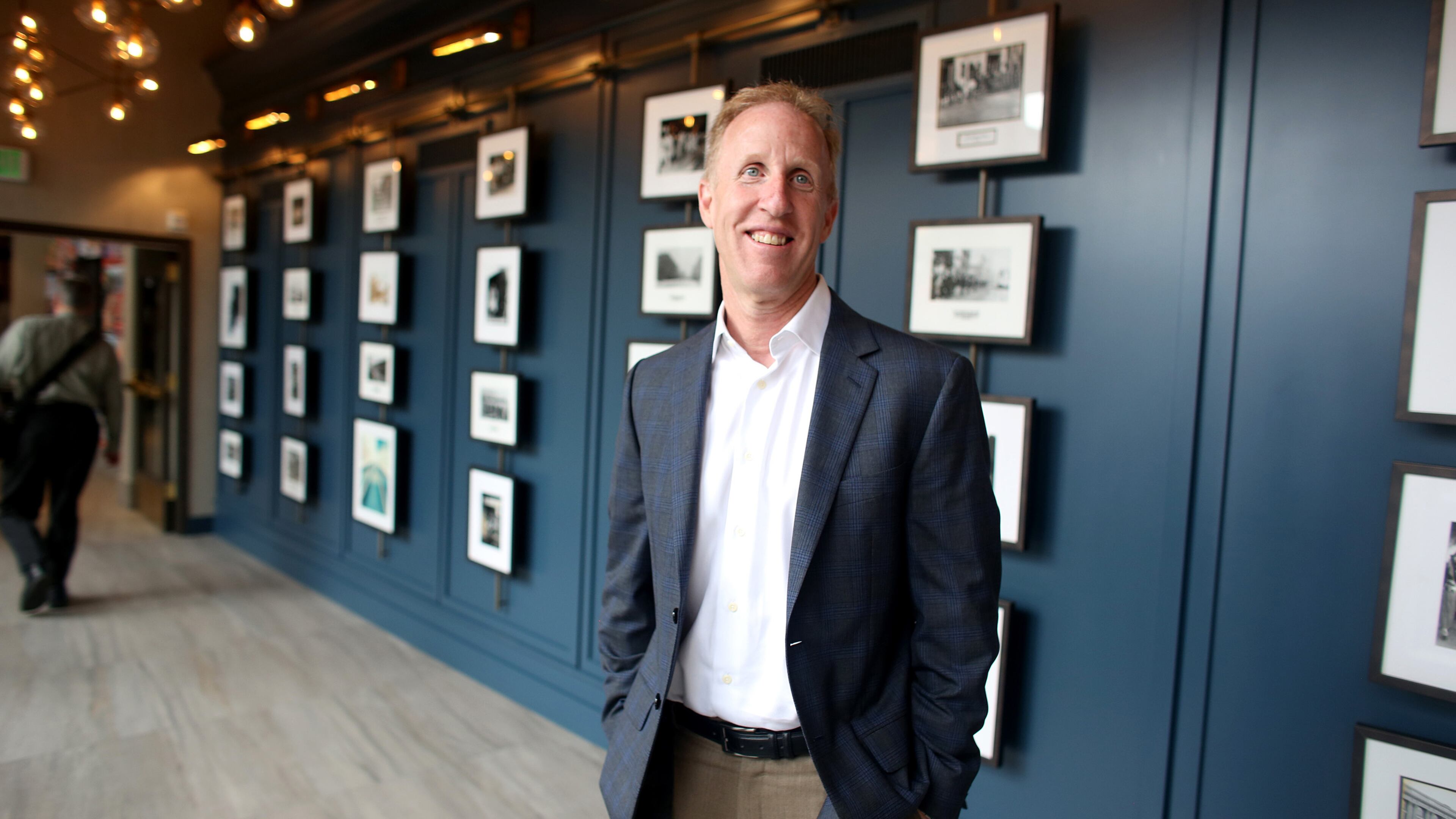 Steve Schlundt, president of lodging and residential for CSM in one of the walkways in the newly remodeled Renaissance Minneapolis Hotel, The Depot. (Kyndell Harkness/Minneapolis Star Tribune/TNS)