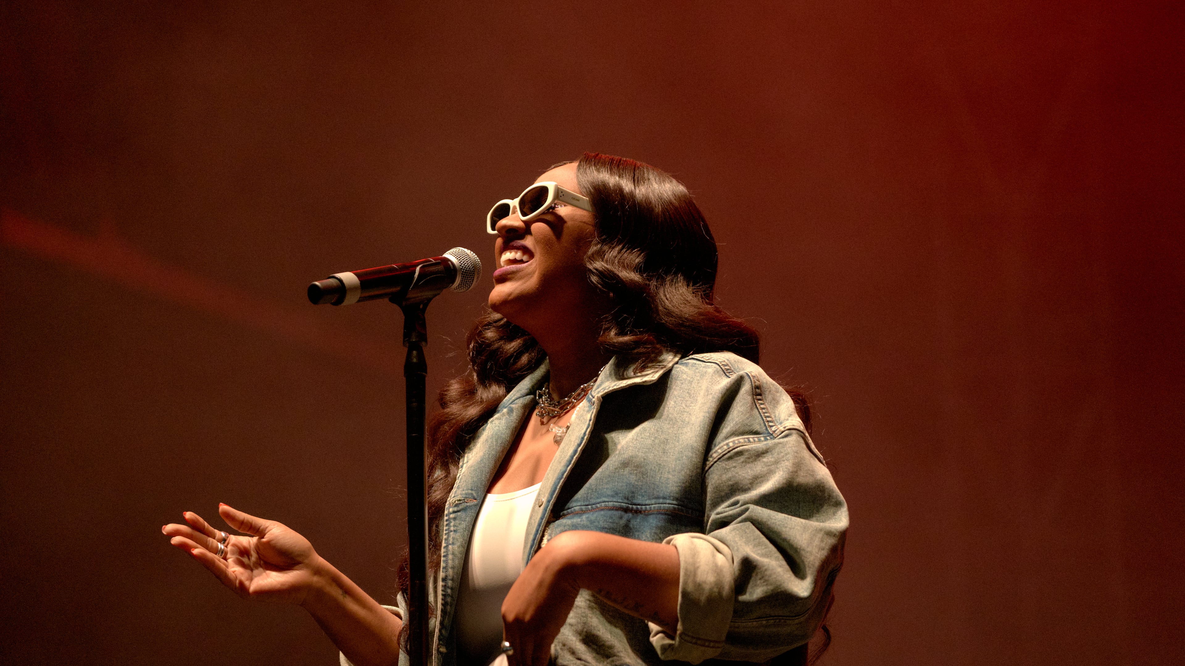 Jazmine Sullivan fans at ONE MusicFest held at Central Park on October 9, 2022, in Atlanta, Georgia.