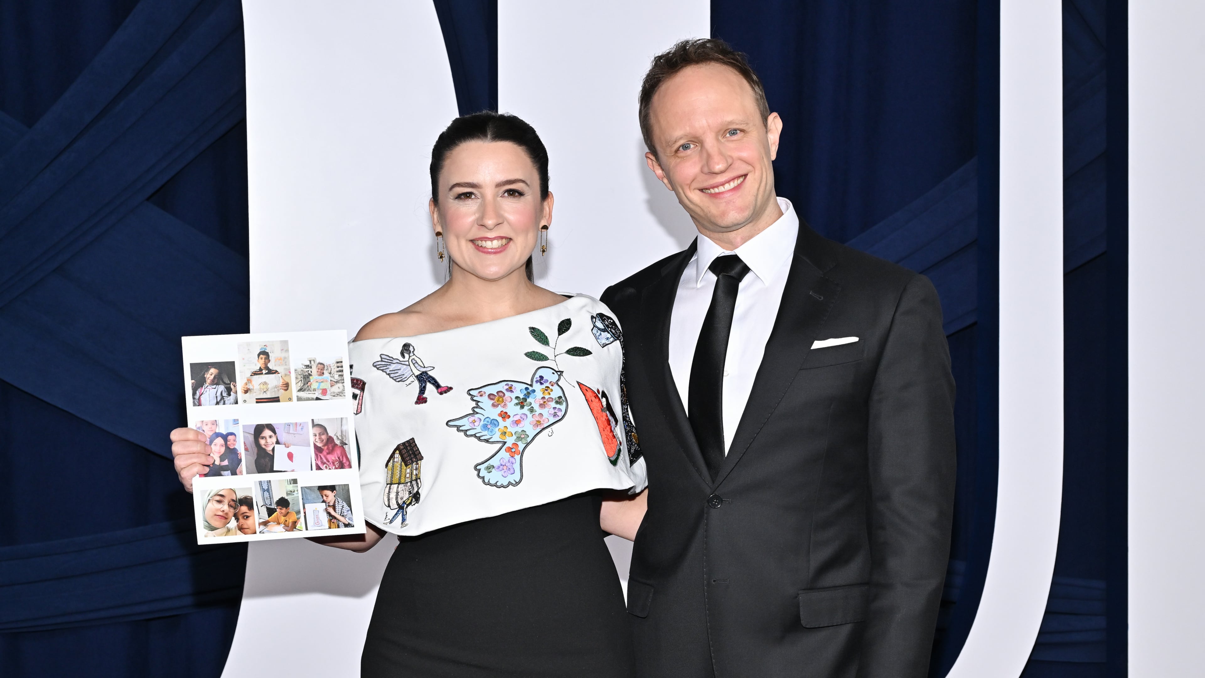 FILE - Honoree Rachel Griffin Accurso (aka Ms. Rachel), and husband Aron Accurso attend the Glamour Women of the Year Awards at The Plaza Hotel, Nov. 4, 2025, in New York. (Photo by Evan Agostini/Invision/AP, File)
