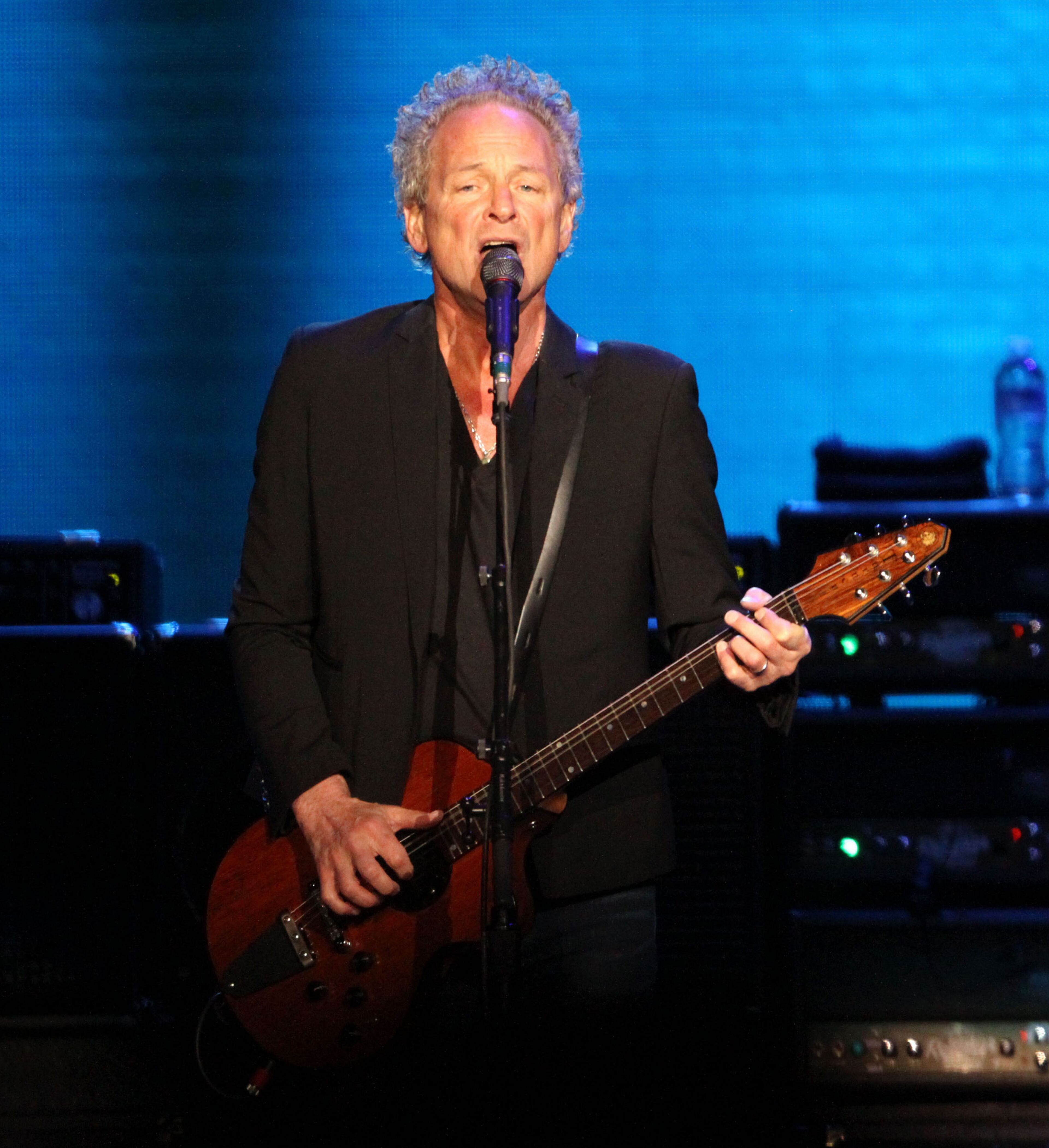 Lindsey Buckingham performs during Fleetwood Mac's On With the Show tour stop at a sold-out Philips Arena in Atlanta Wednesday, Dec. 17, 2014. Robb D. Cohen/RobbsPhotos.com