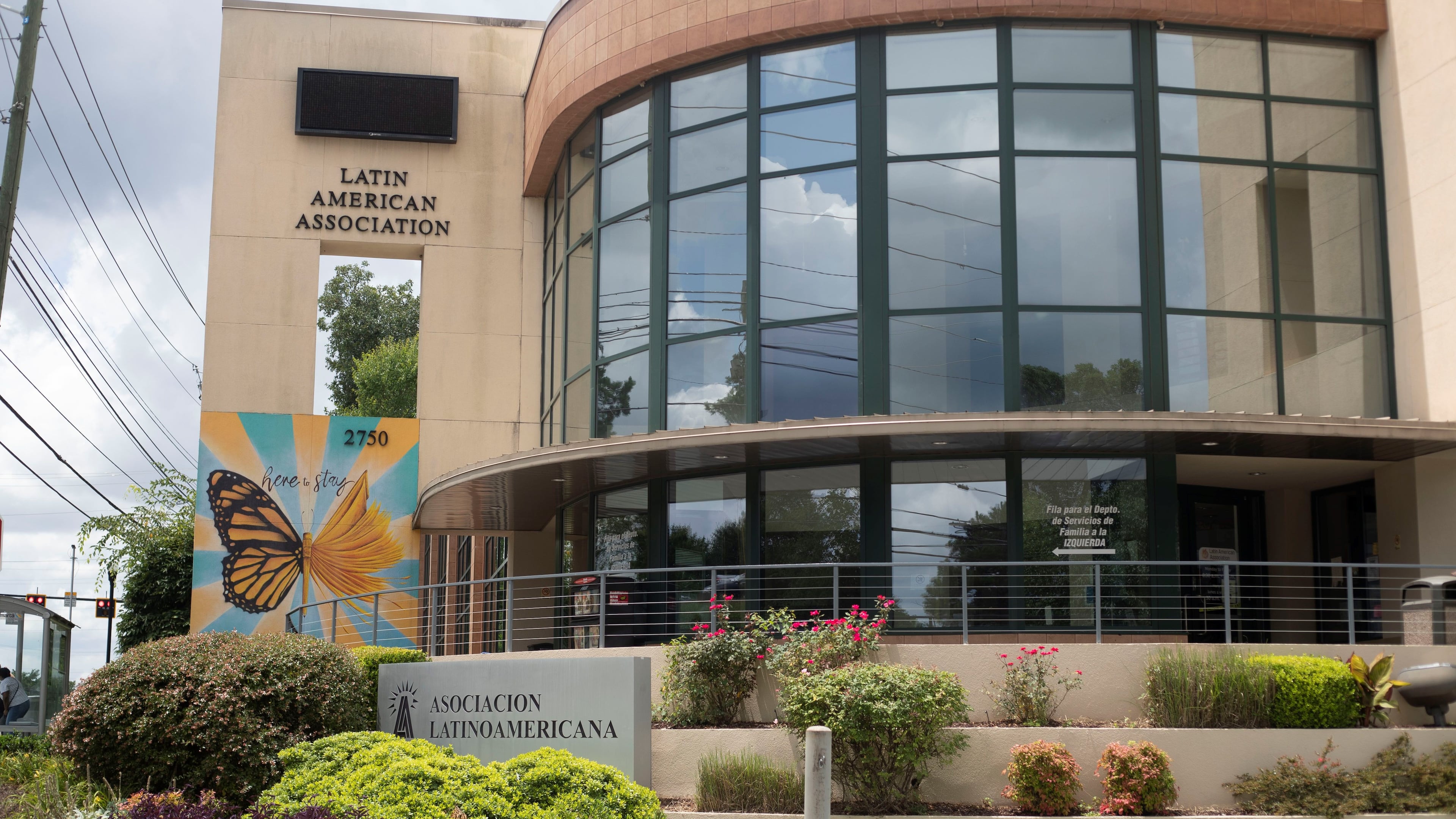07/14/2021 — Atlanta, Georgia — The exterior of the Latin American Association in Atlanta, Wednesday, July 14, 2021. (Alyssa Pointer/Atlanta Journal Constitution)